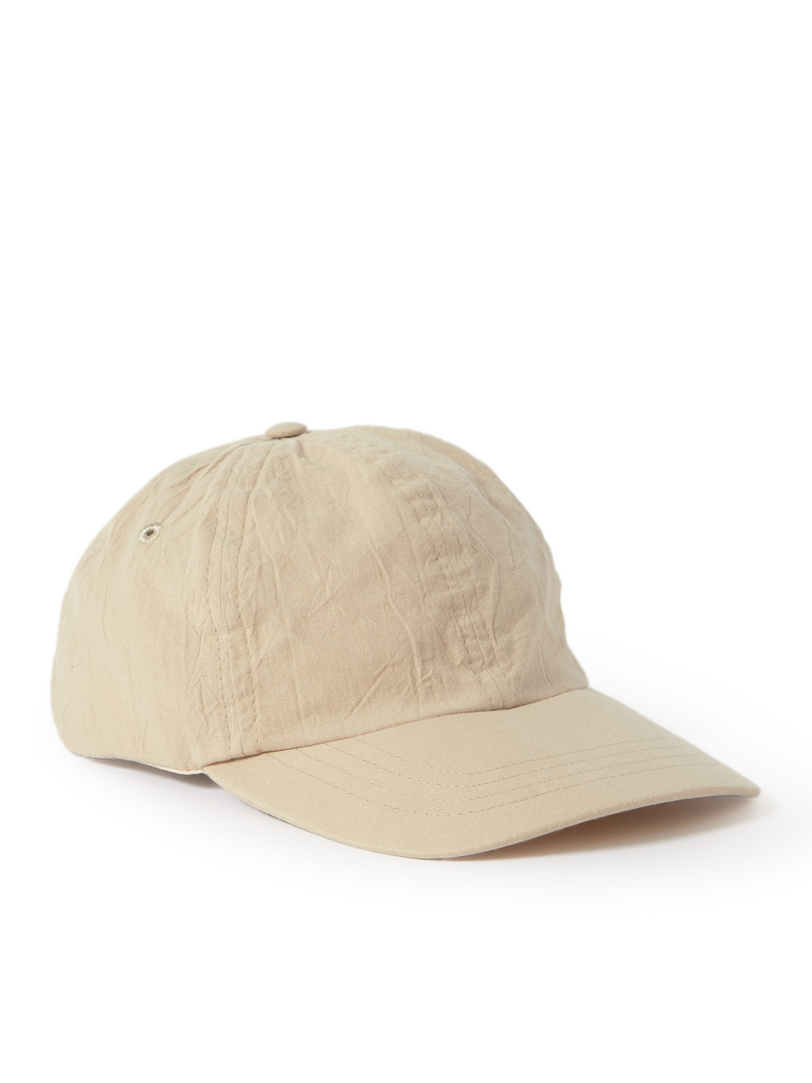 Folk Crinkled Cotton-canvas Baseball Cap In Neutrals