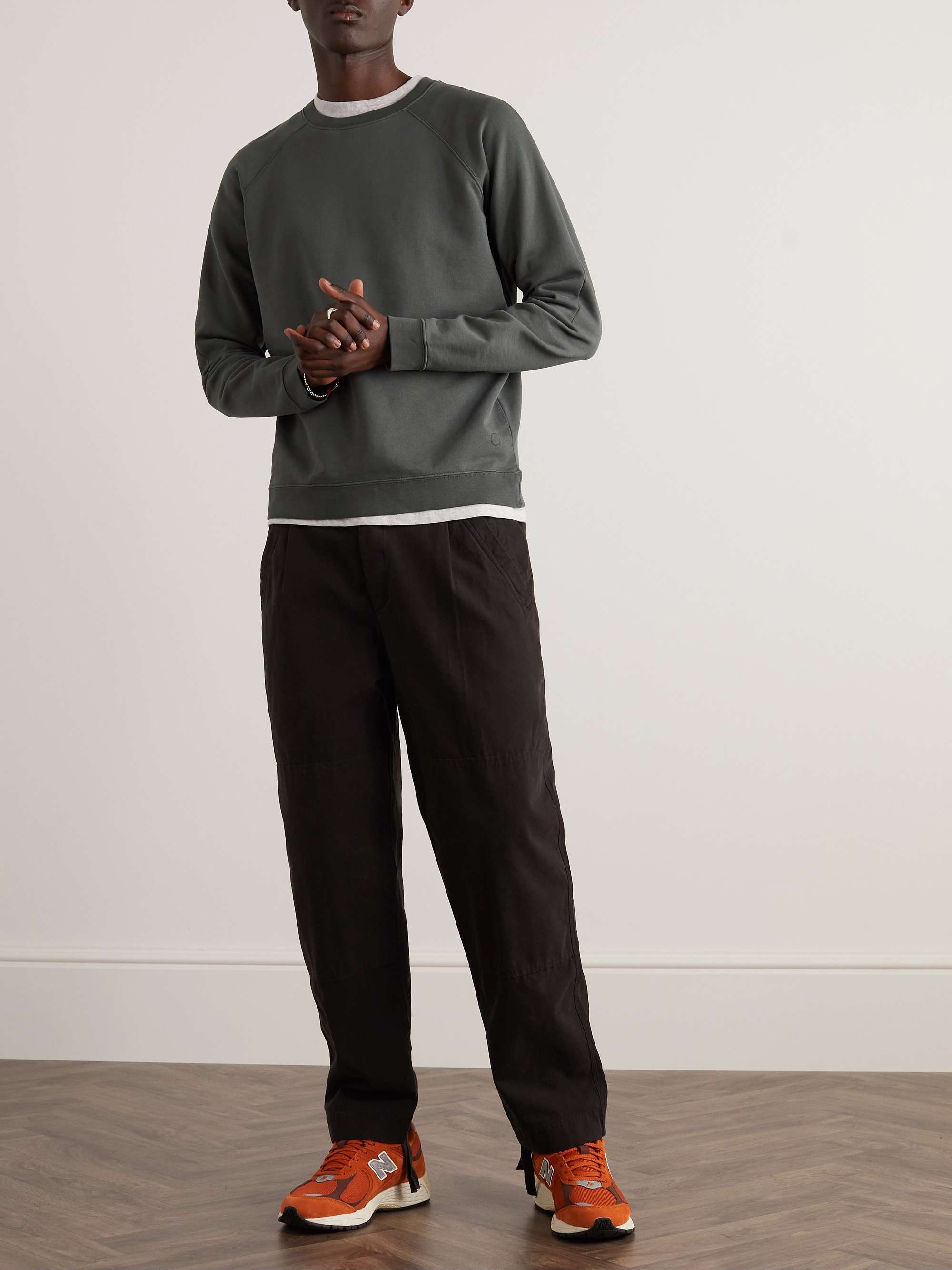 FOLK Rivet Cotton-Jersey Sweatshirt for Men | MR PORTER