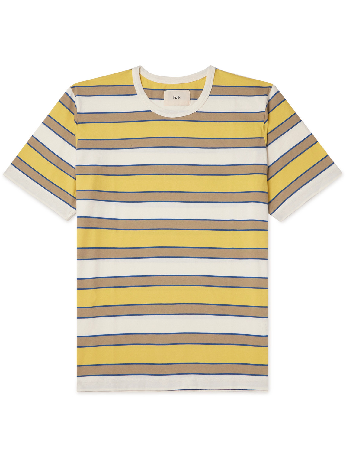 Folk Multi Stripe T-shirt In Yellow