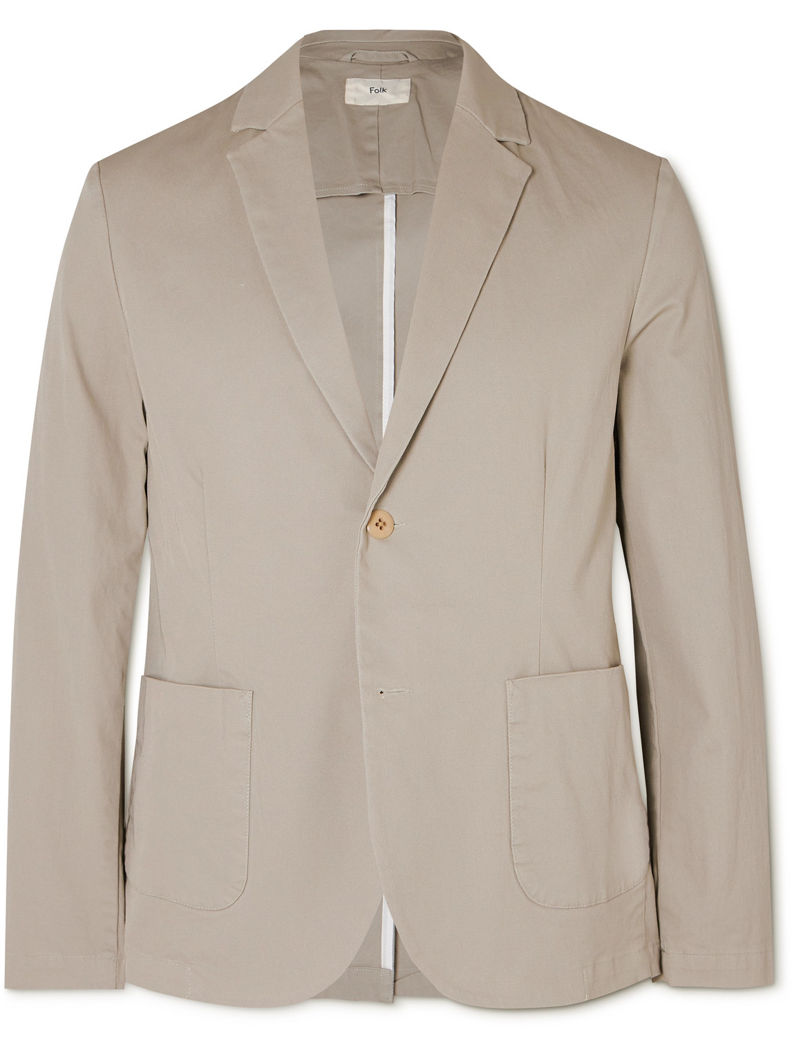 Cotton-Blend Twill Blazer