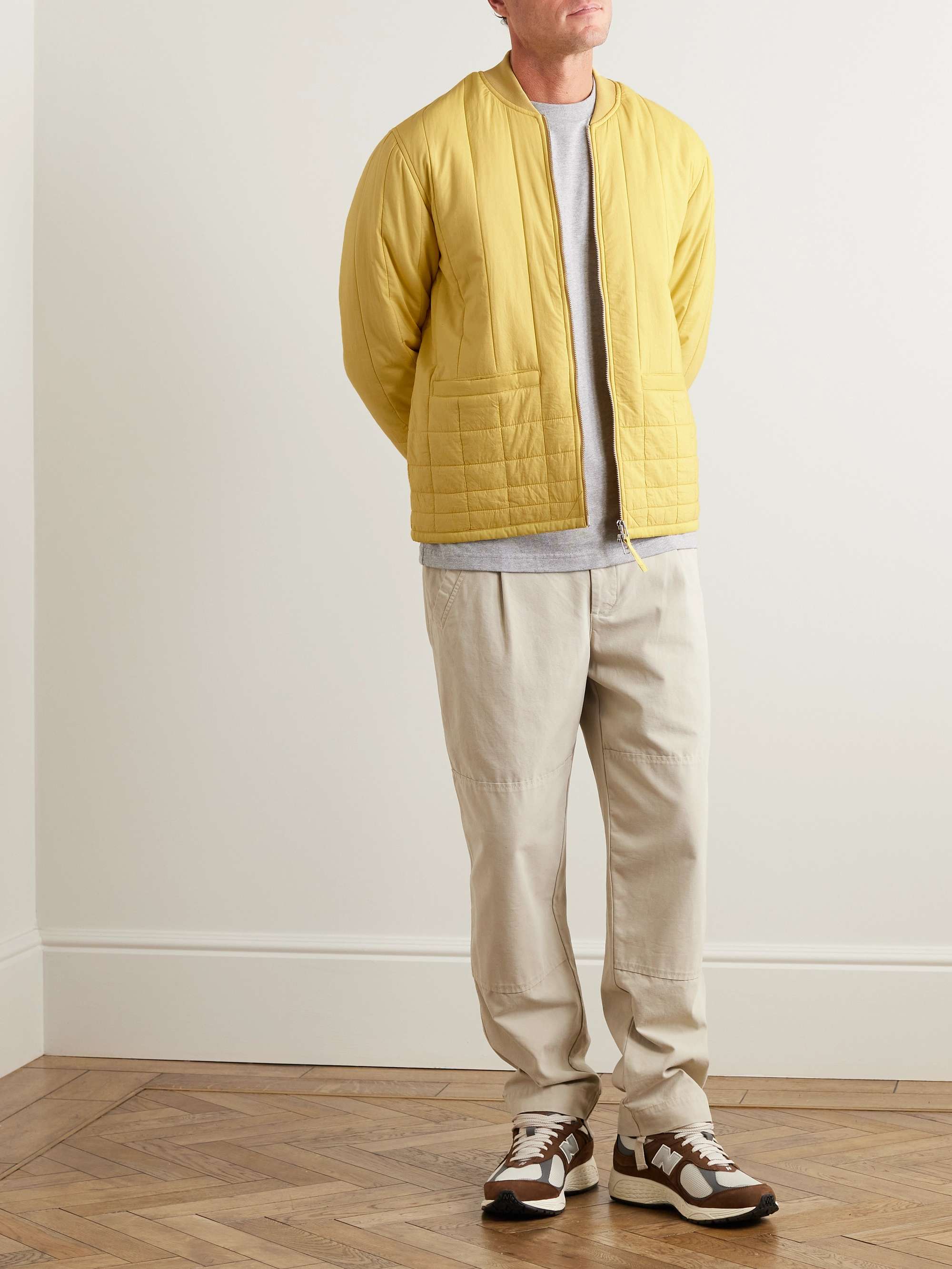 FOLK Cave Quilted Cotton Bomber Jacket for Men MR PORTER