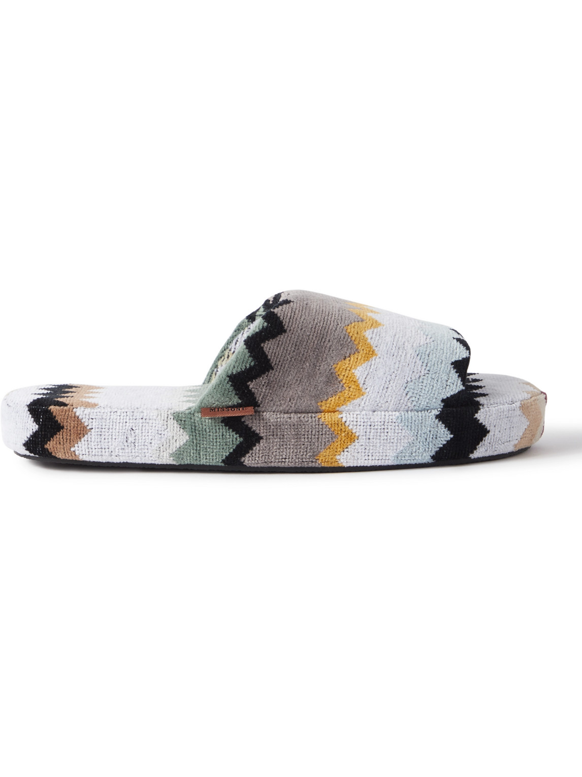 Missoni Curt Cotton-terry Jacquard Slippers In Multi