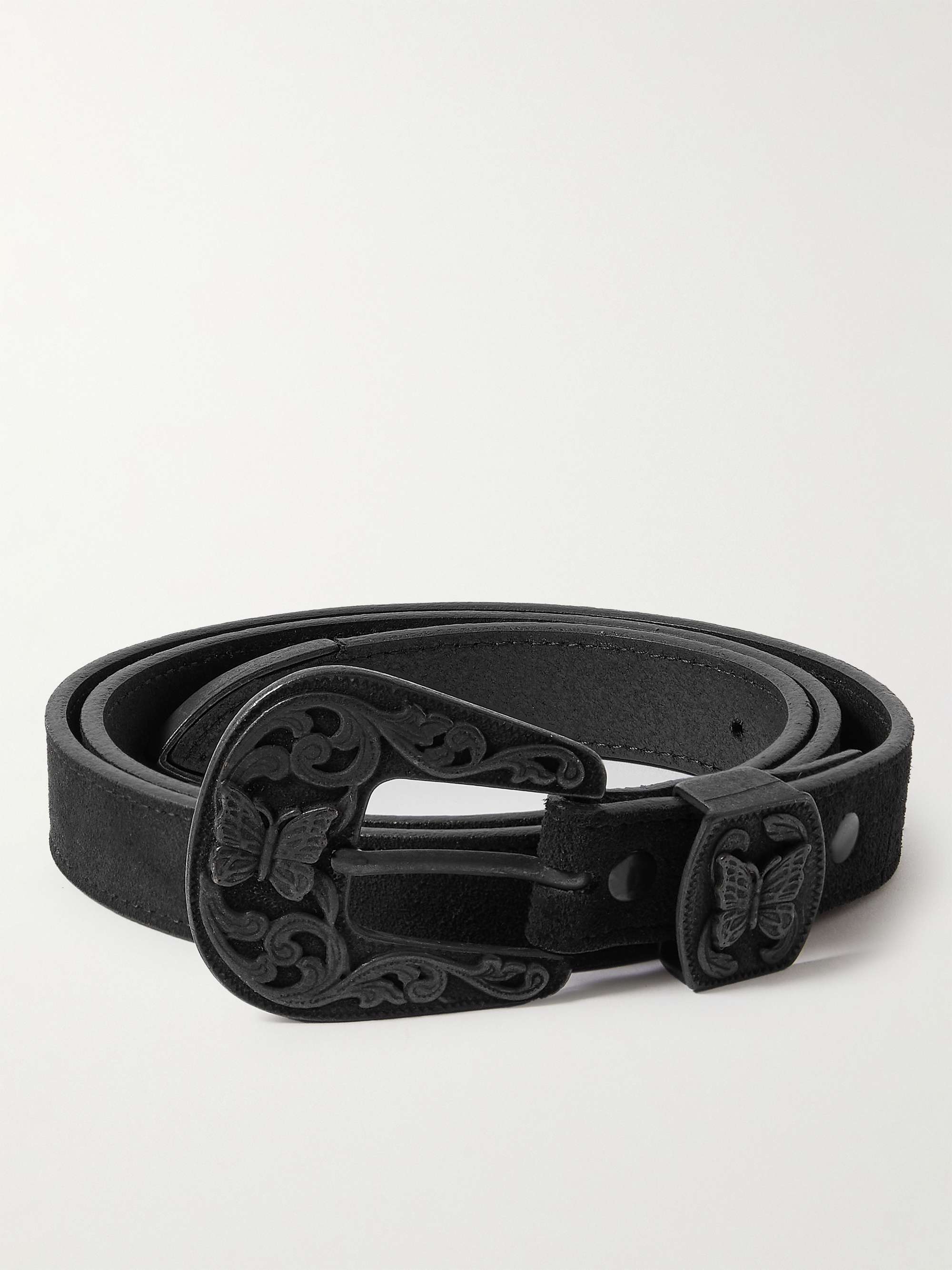 Needles Men's Papillon Suede Belt