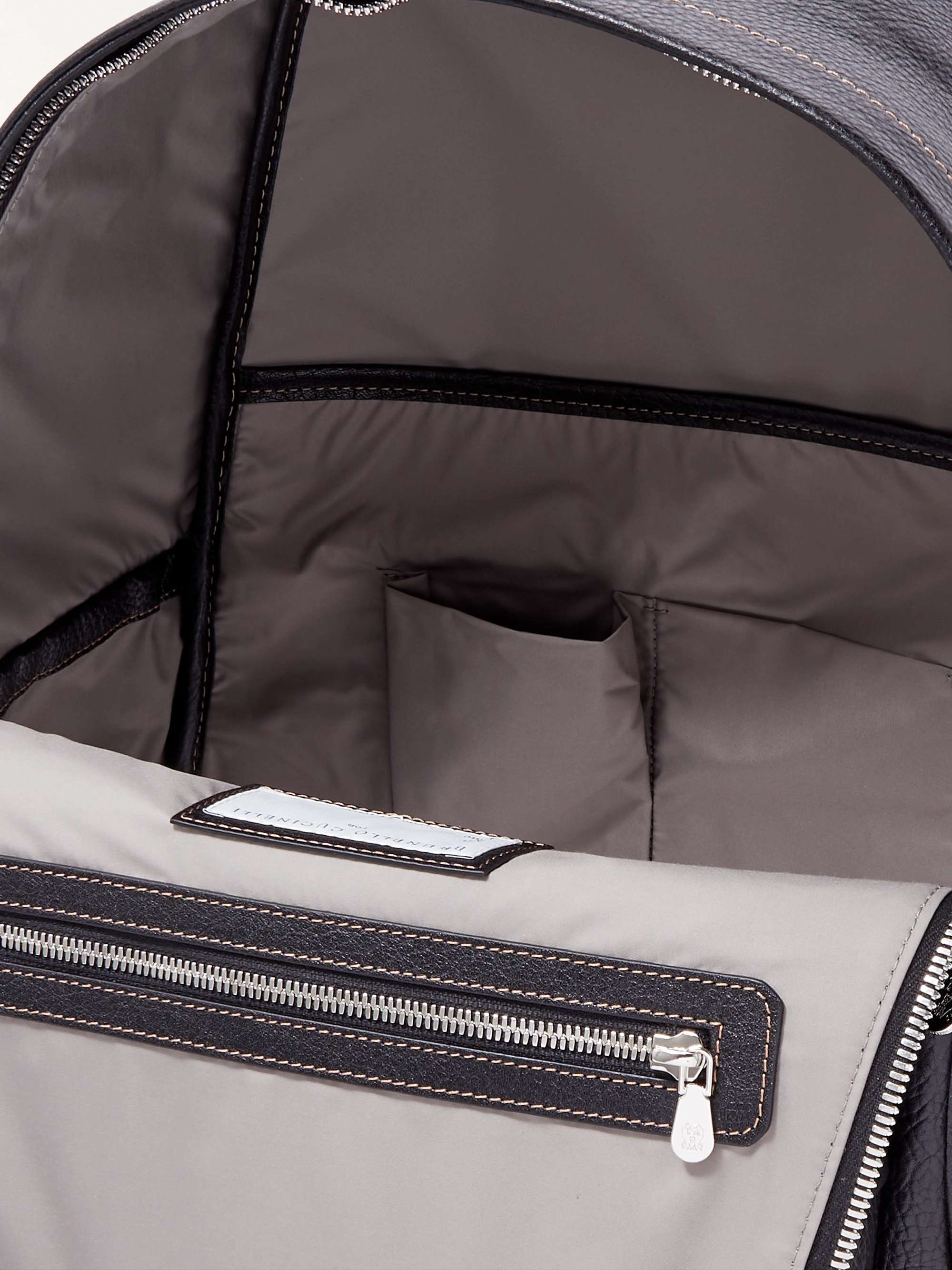 BRUNELLO CUCINELLI Full-Grain Leather Backpack