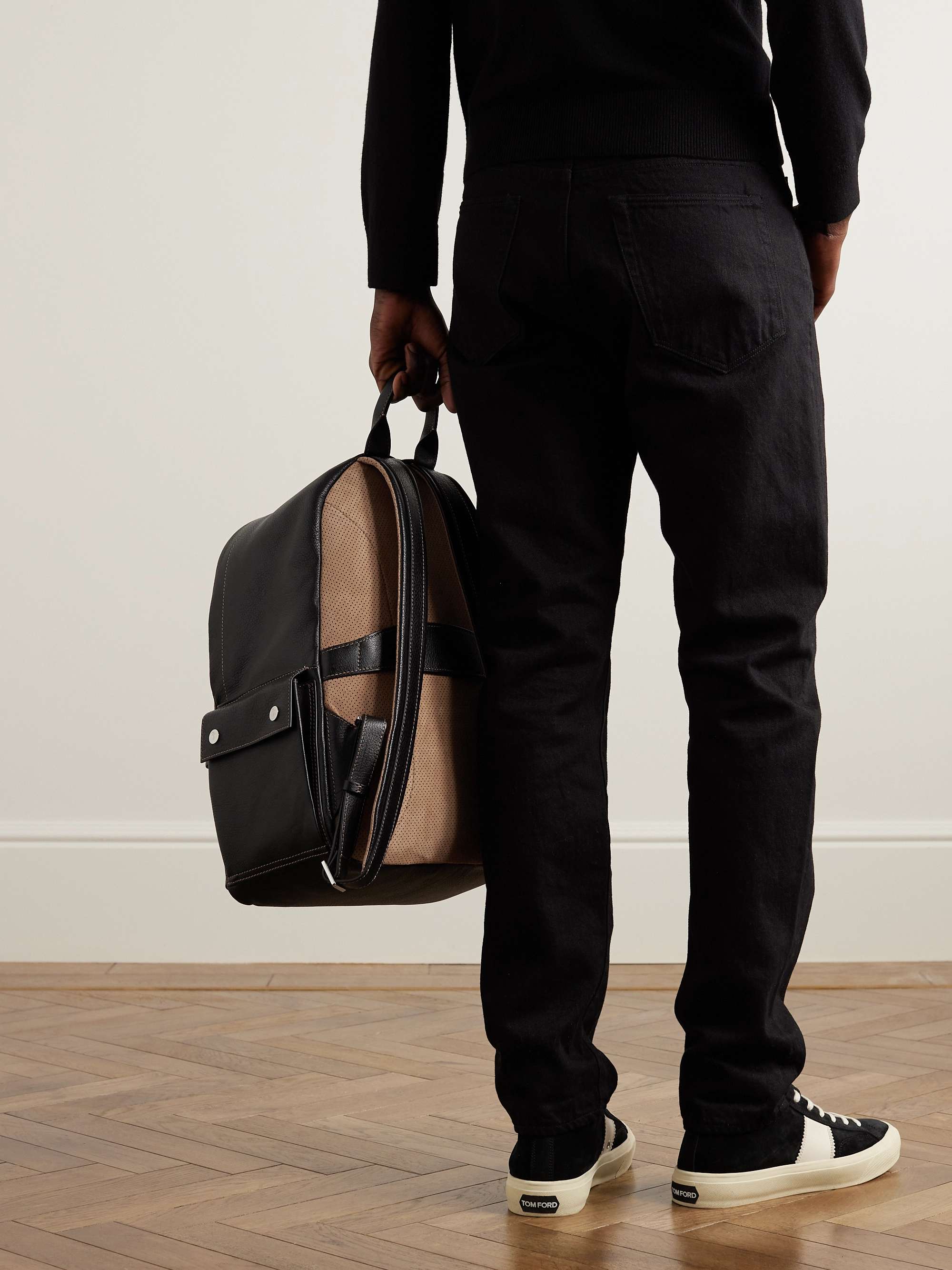BRUNELLO CUCINELLI Full-Grain Leather Backpack
