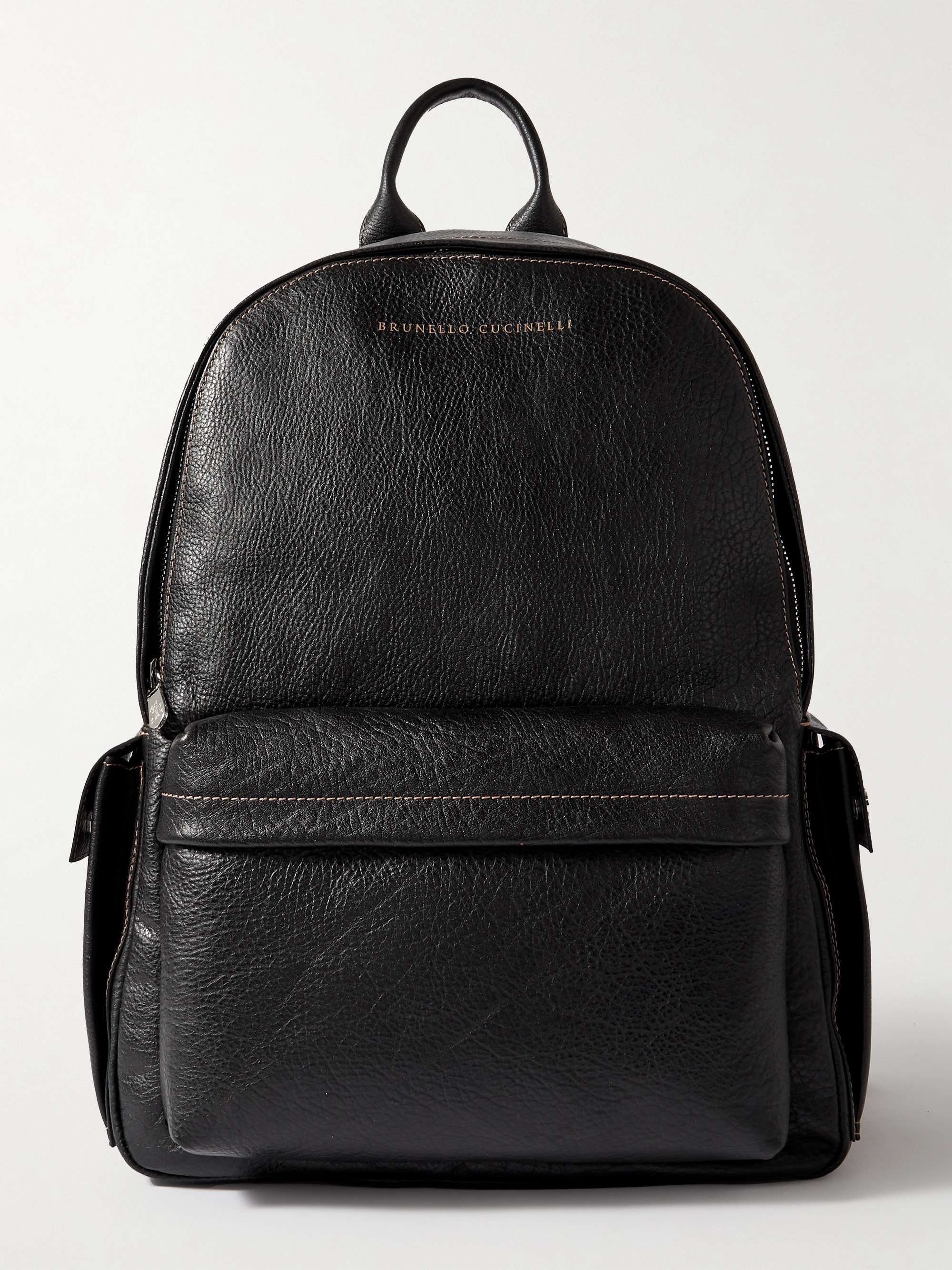 BRUNELLO CUCINELLI Full-Grain Leather Backpack for Men | MR PORTER