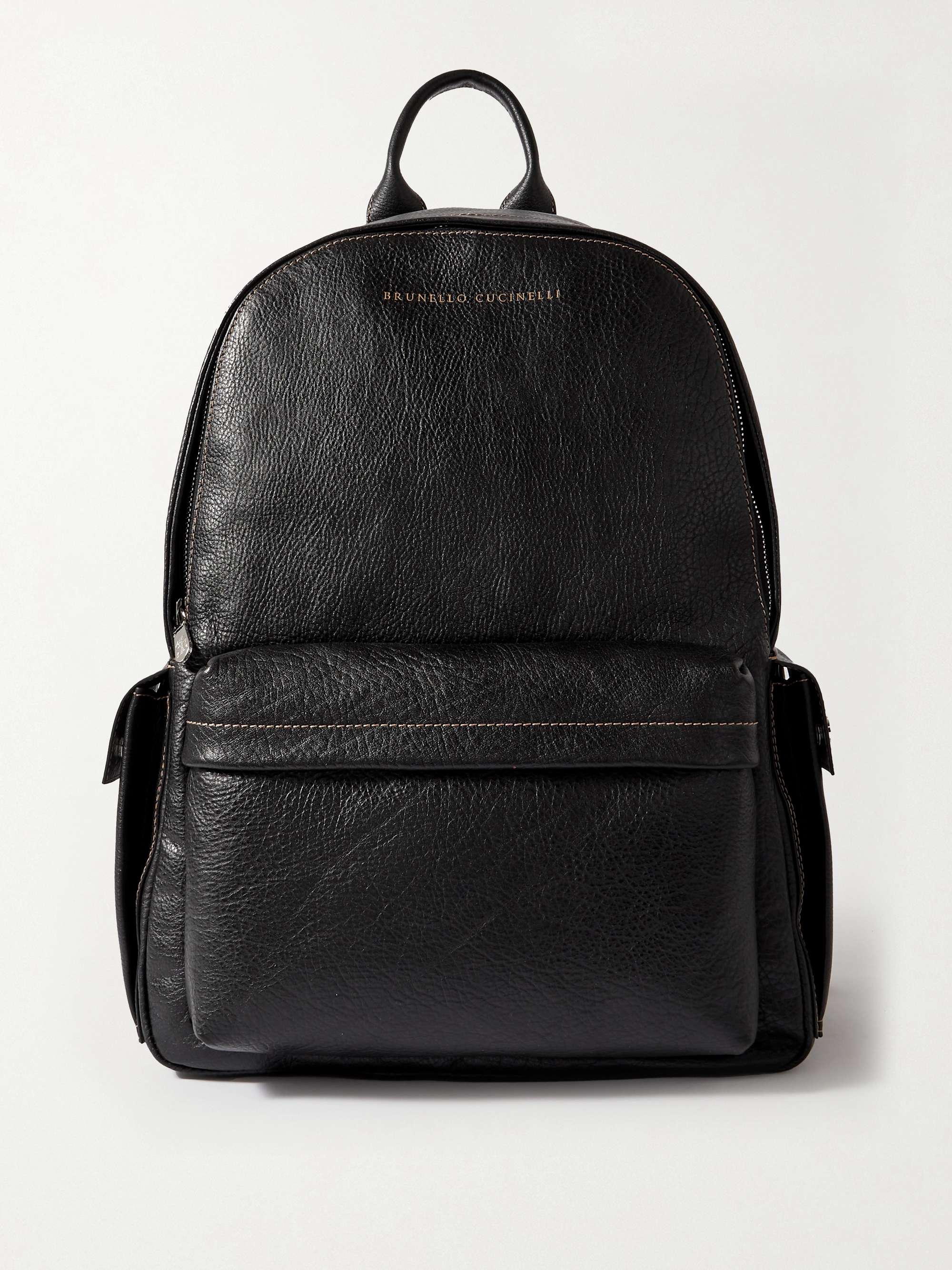 BRUNELLO CUCINELLI Full-Grain Leather Backpack for Men | MR PORTER