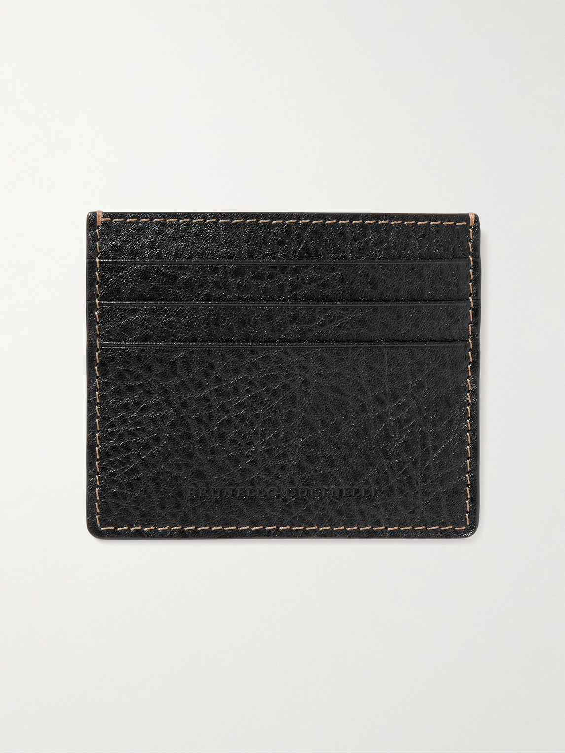 Brunello Cucinelli Full-Grain Leather Cardholder - Men
