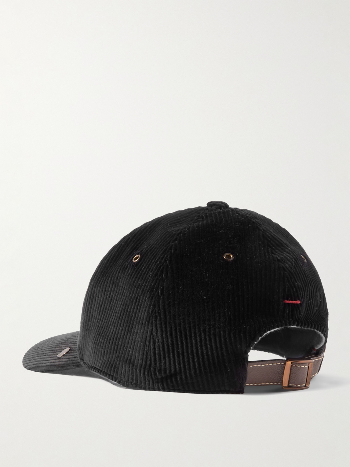 Shop Brunello Cucinelli Cotton-corduroy Baseball Cap In Black