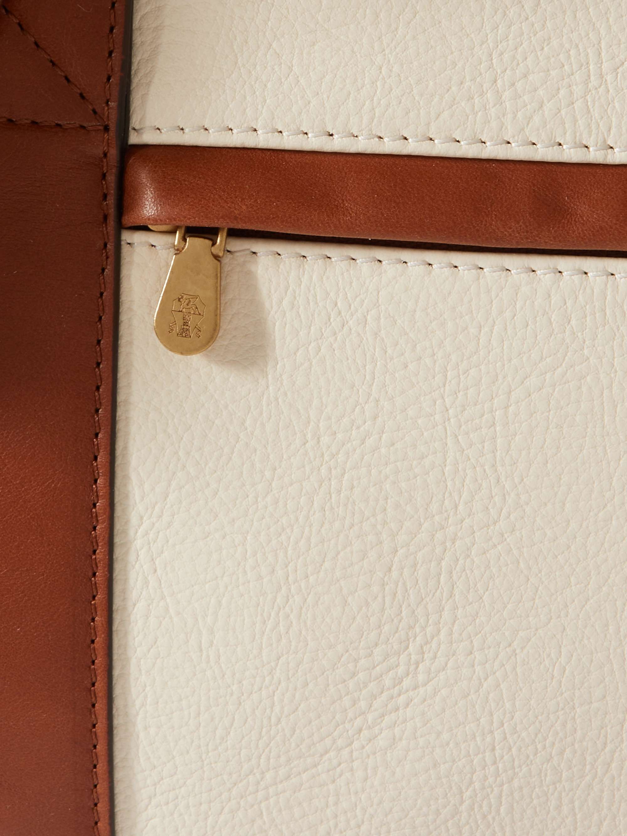 BRUNELLO CUCINELLI Borsa Leather Duffle Bag