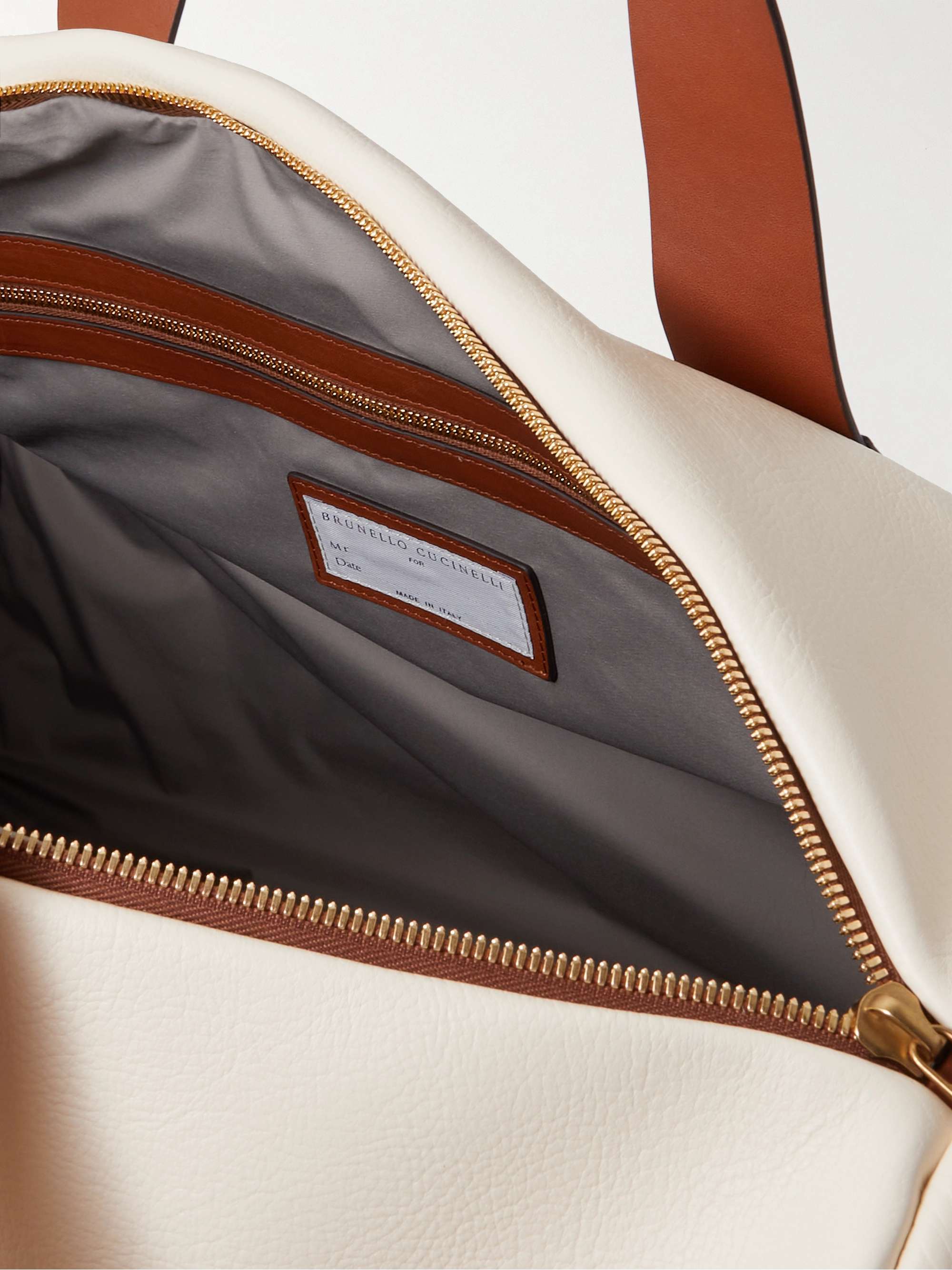 BRUNELLO CUCINELLI Borsa Leather Duffle Bag