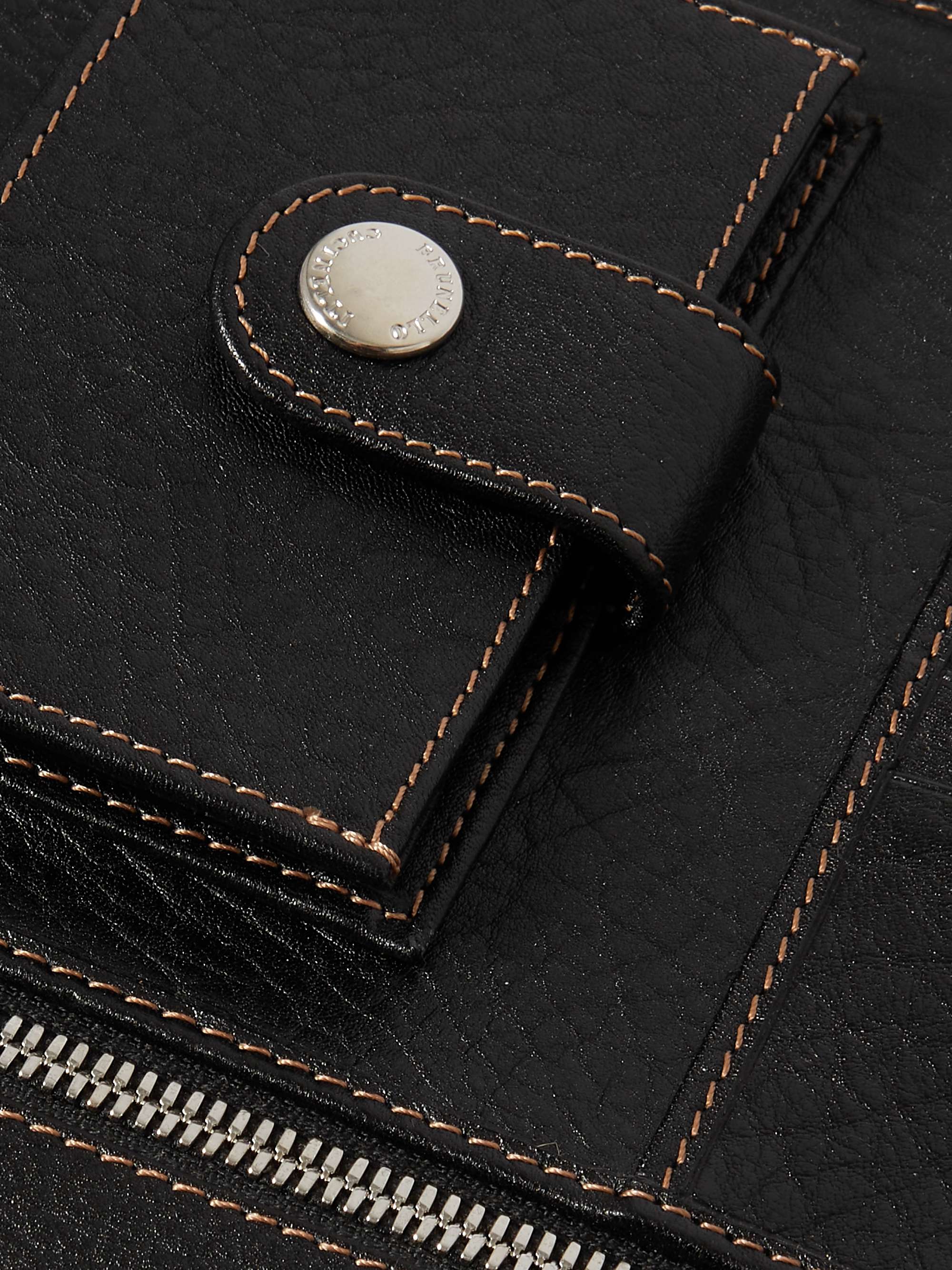 BRUNELLO CUCINELLI Full-Grain Leather Document Case
