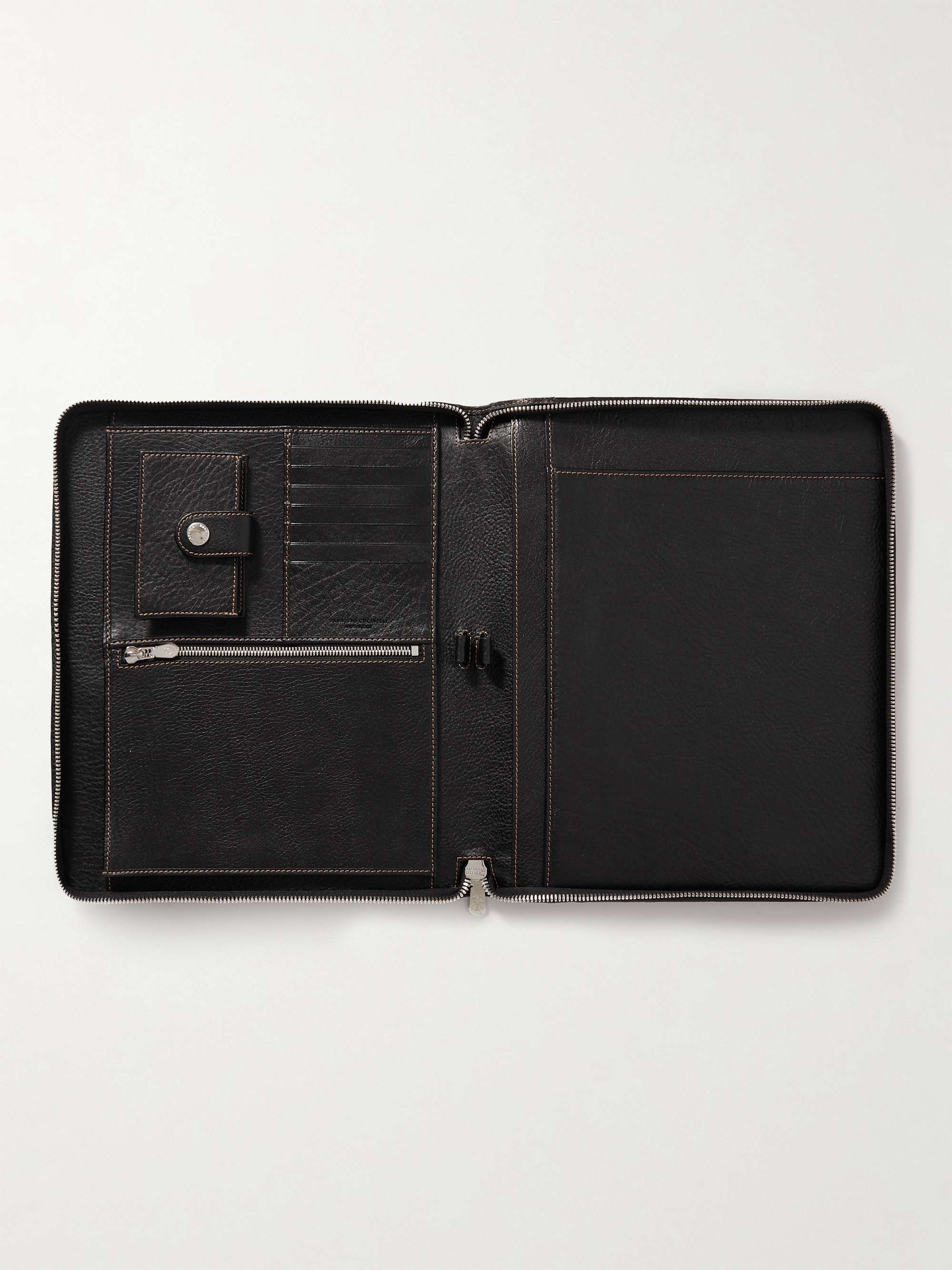 BRUNELLO CUCINELLI Full-Grain Leather Document Case