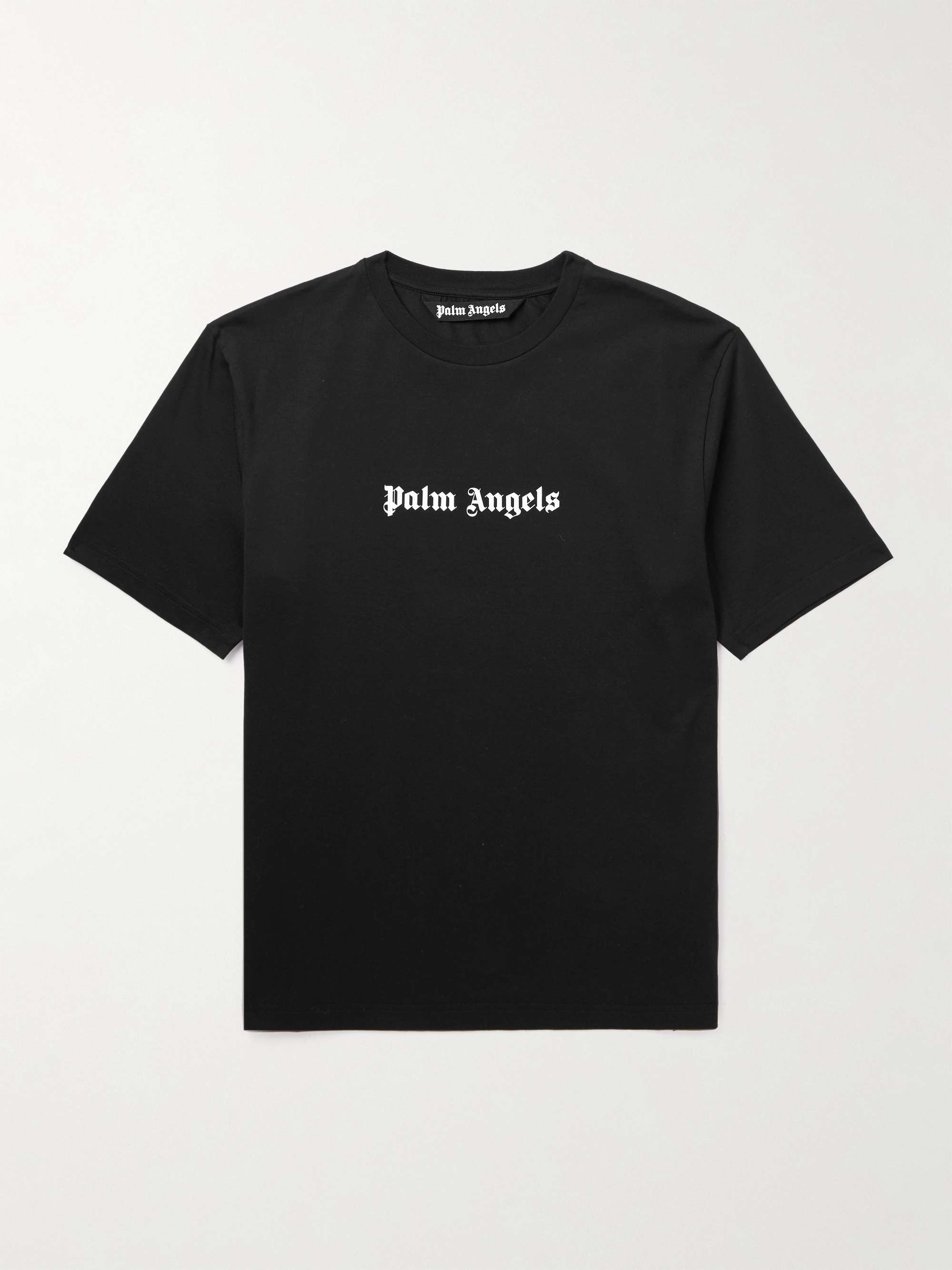 PALM ANGELS Logo-Print Cotton-Jersey T-Shirt for Men