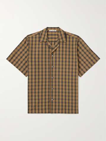 Blue Santropi short-sleeved denim shirt, Acne Studios