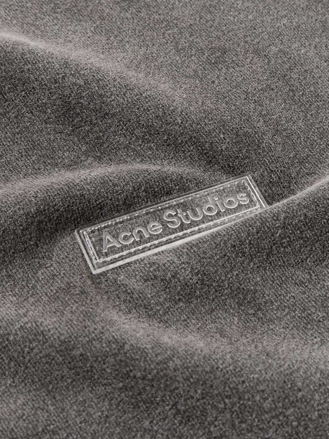 Acne Studios Extorr Logo-appliquéd Garment-dyed Cotton-jersey T-shirt In Black