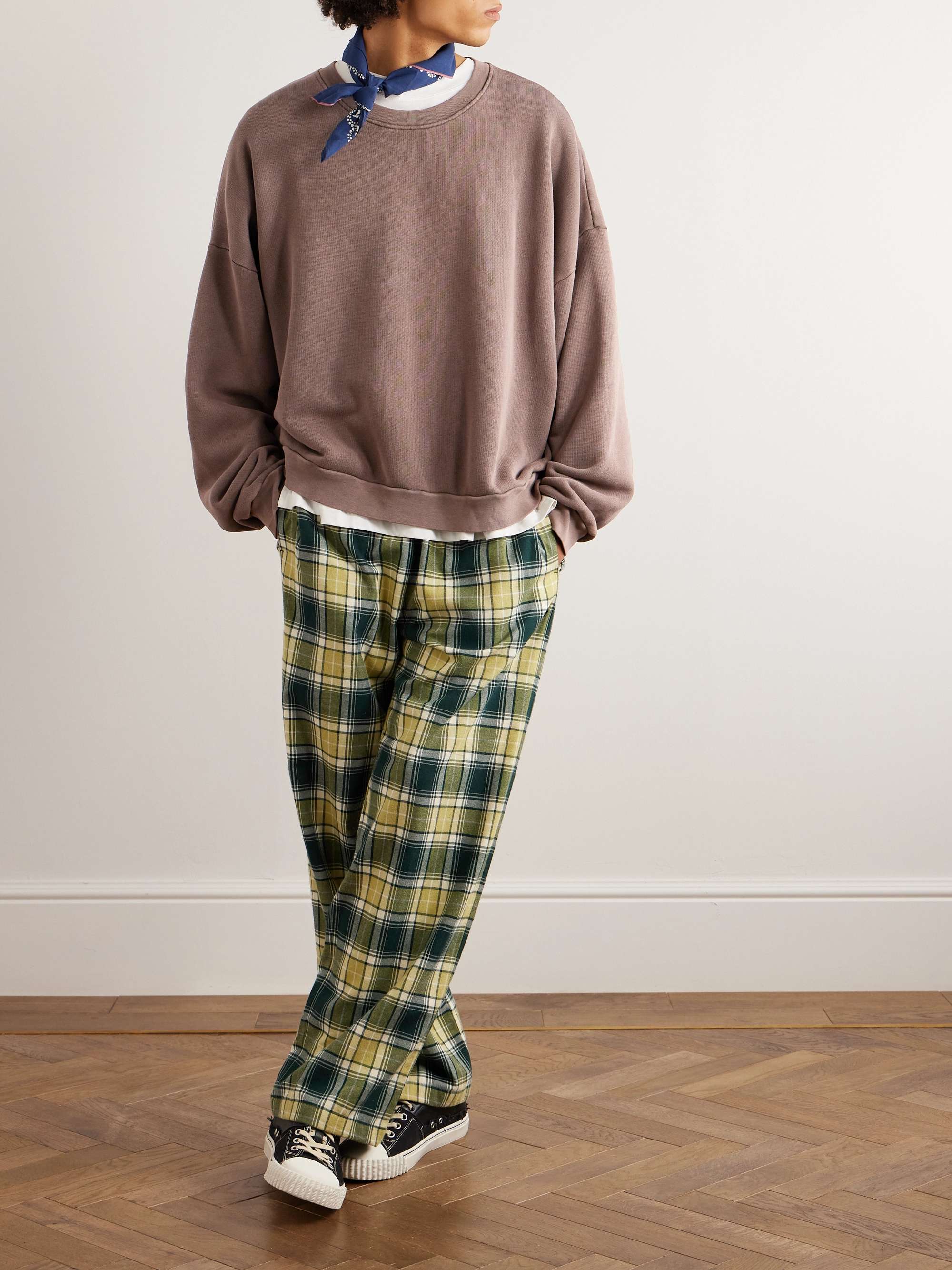 ACNE STUDIOS Garment-Dyed Cotton-Jersey Sweatshirt for Men | MR PORTER