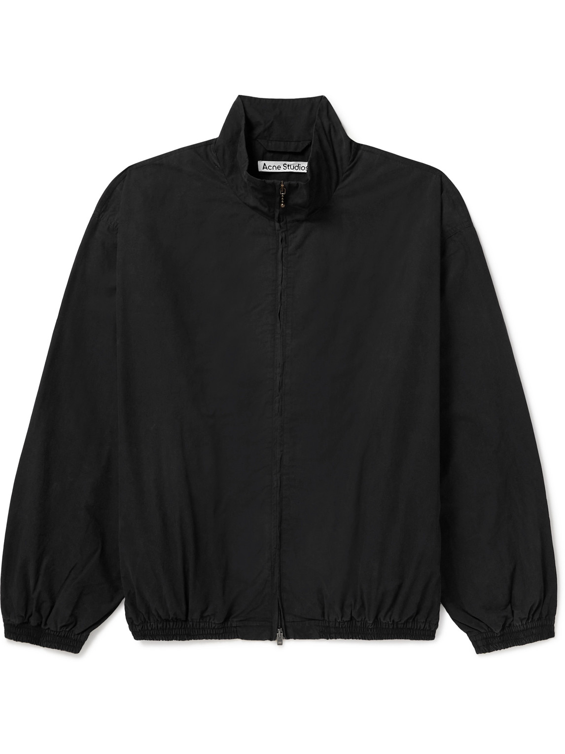 Acne Studios Washed Cotton-poplin Jacket In Black