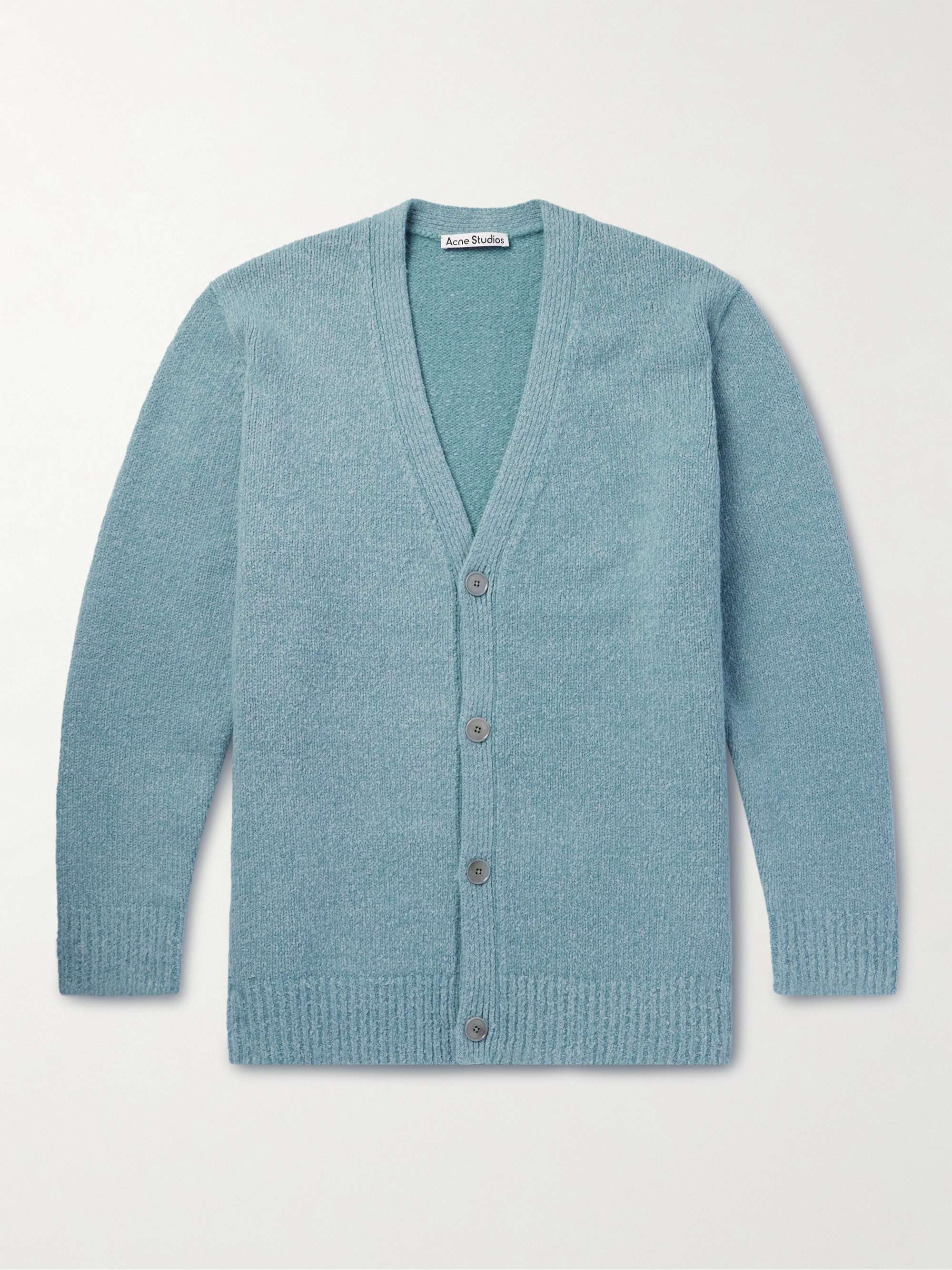 ACNE STUDIOS Korval Knitted Cardigan,Blue
