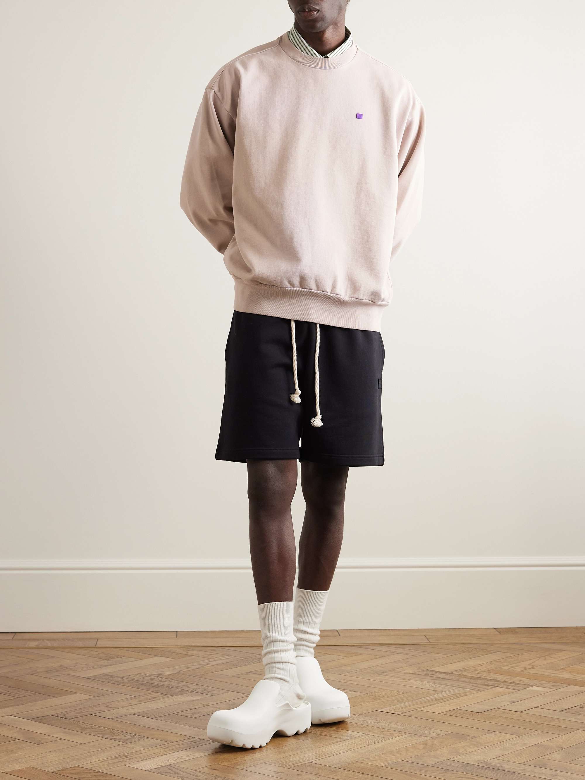 ACNE STUDIOS Fiah Logo-Appliquéd Cotton-Jersey Sweatshirt for Men | MR  PORTER