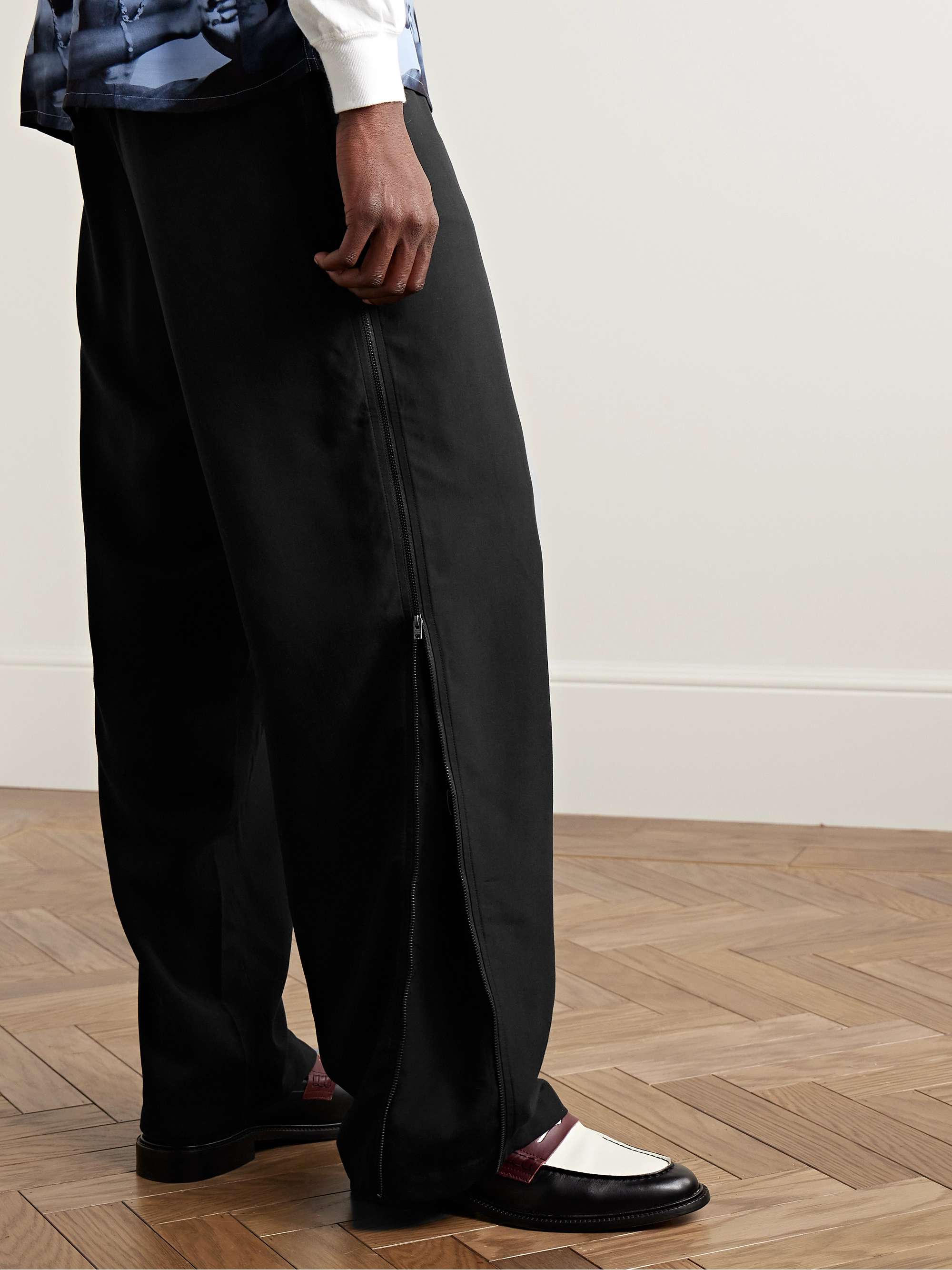 ACNE STUDIOS Polalo Wide-Leg Modal Trousers for Men | MR PORTER