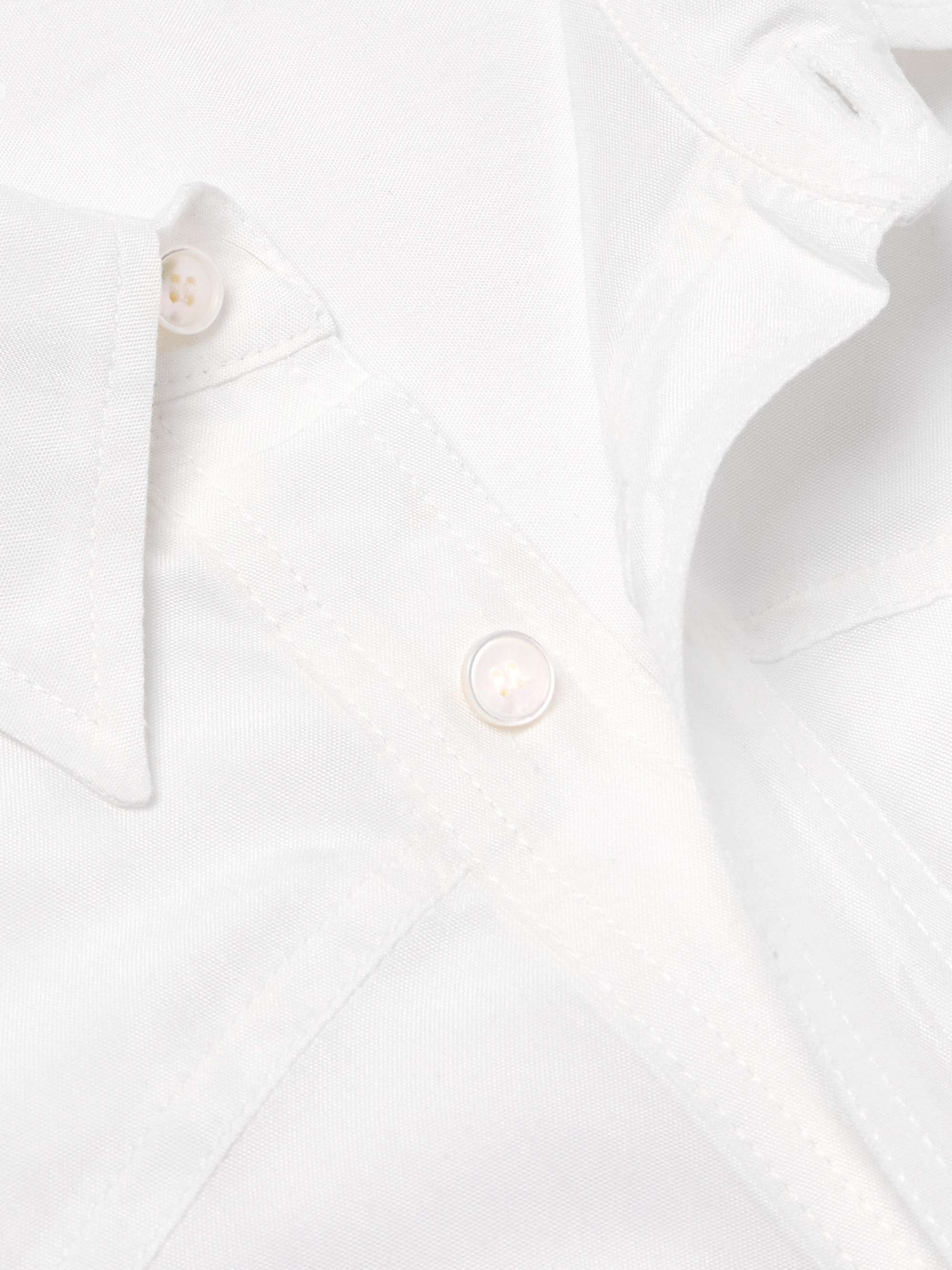 ACNE STUDIOS Sandrok Logo-Print Poplin Shirt for Men | MR PORTER