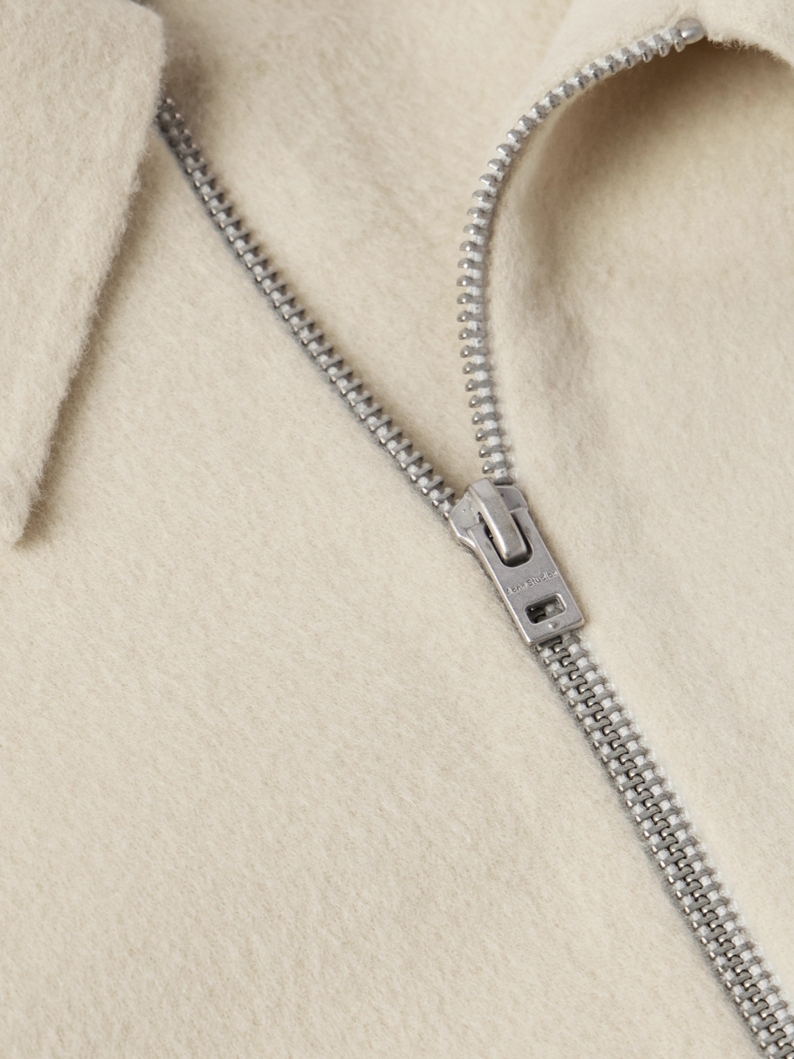 Acne Studios Doverio Wool-flannel Jacket In Neutrals