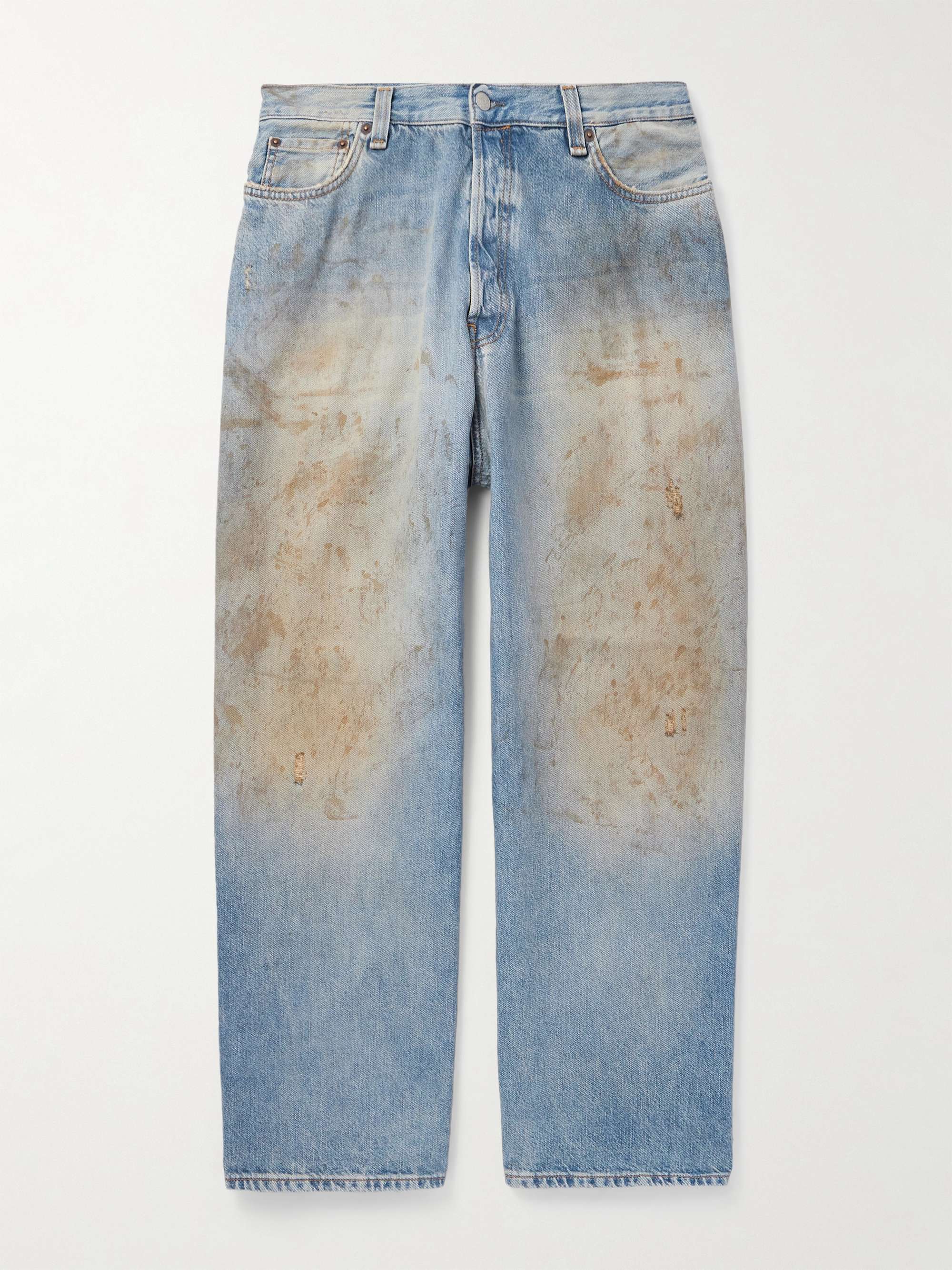 ACNE STUDIOS Wide-Leg Distressed Jeans for Men | MR PORTER