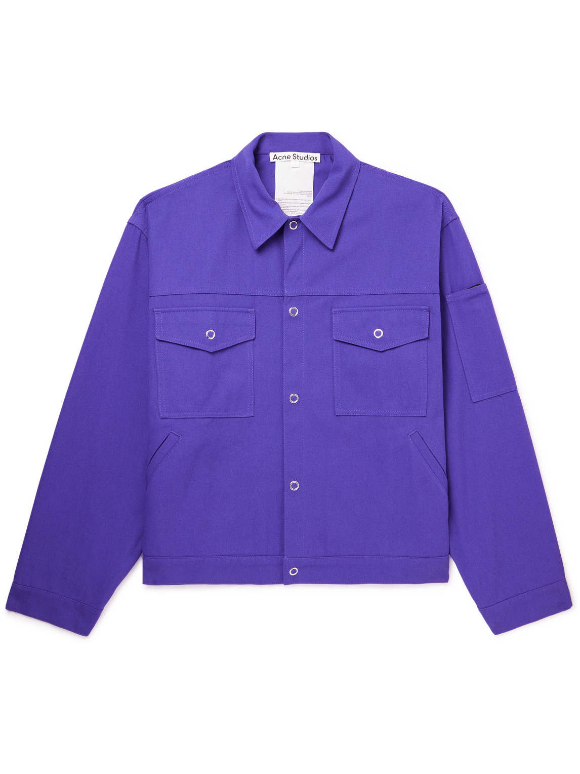 Acne Studios Cotton-Blend Twill Overshirt Curated Menswear
