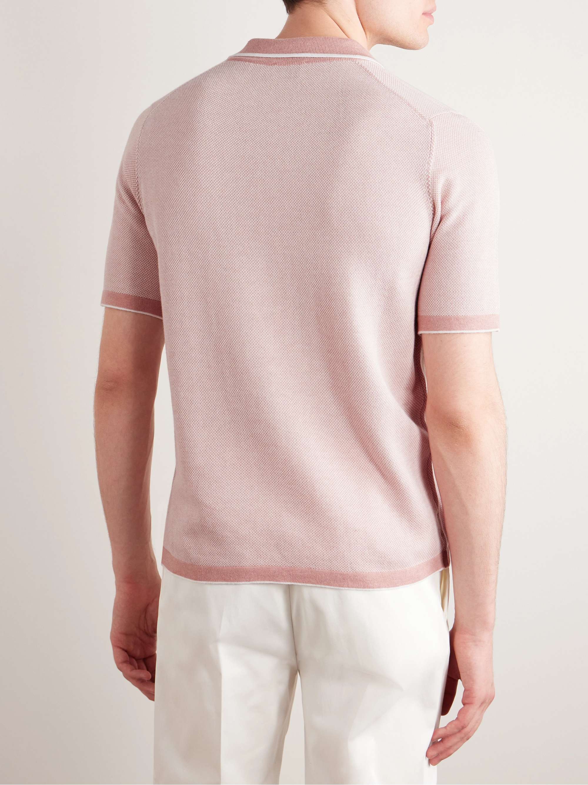 KINGSMAN Cotton-Piqué Polo Shirt