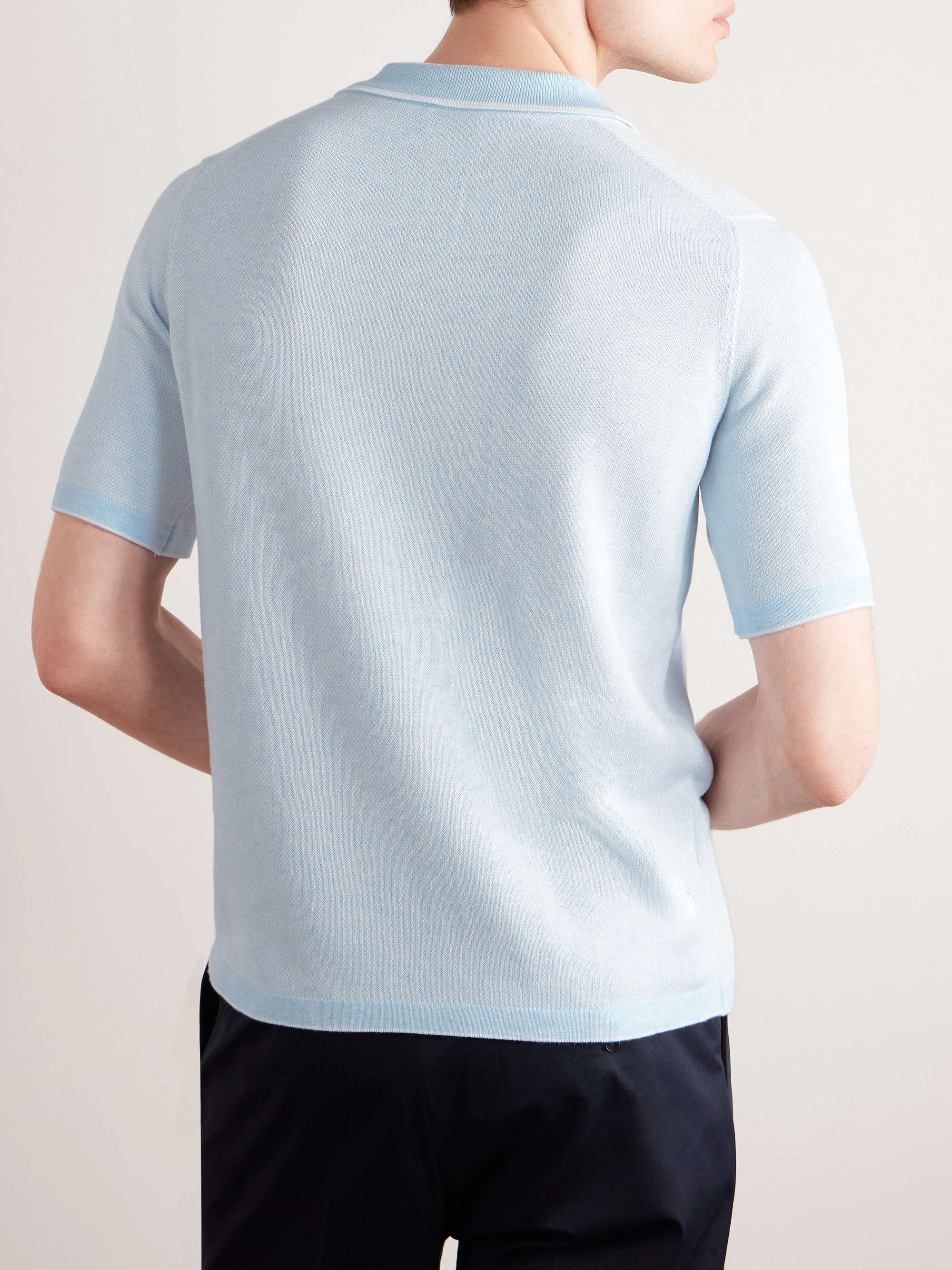 KINGSMAN Cotton-Piqué Polo Shirt