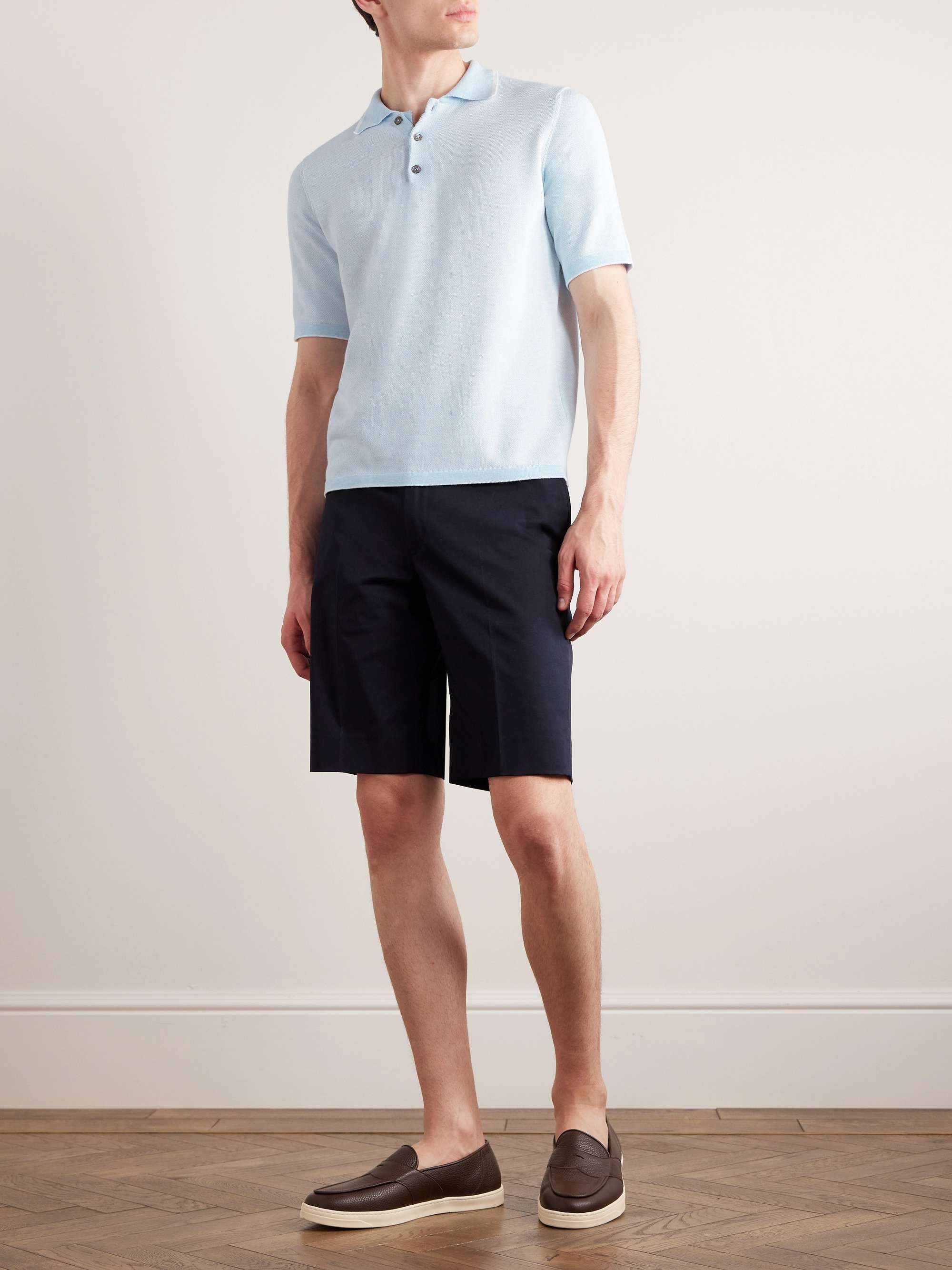 KINGSMAN Cotton-Piqué Polo Shirt