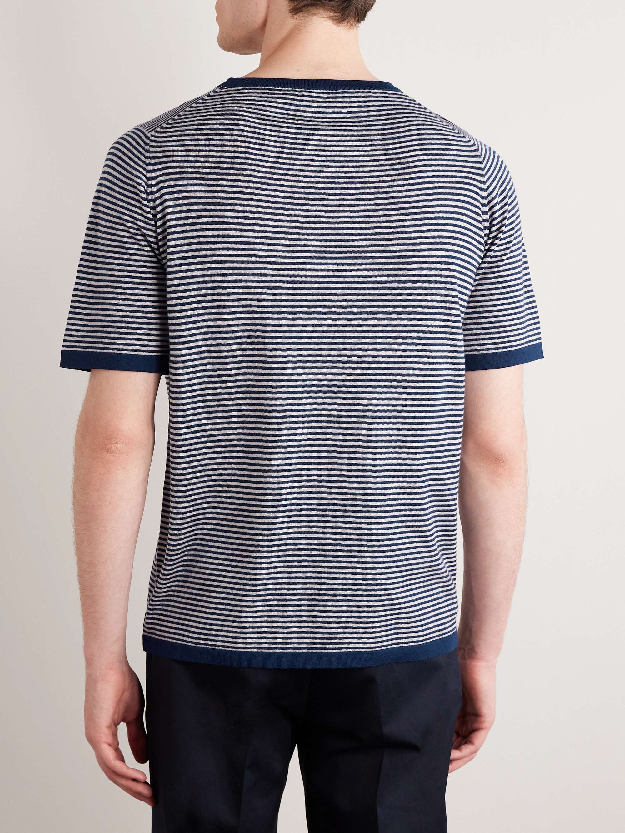 KINGSMAN Striped Wool T-Shirt