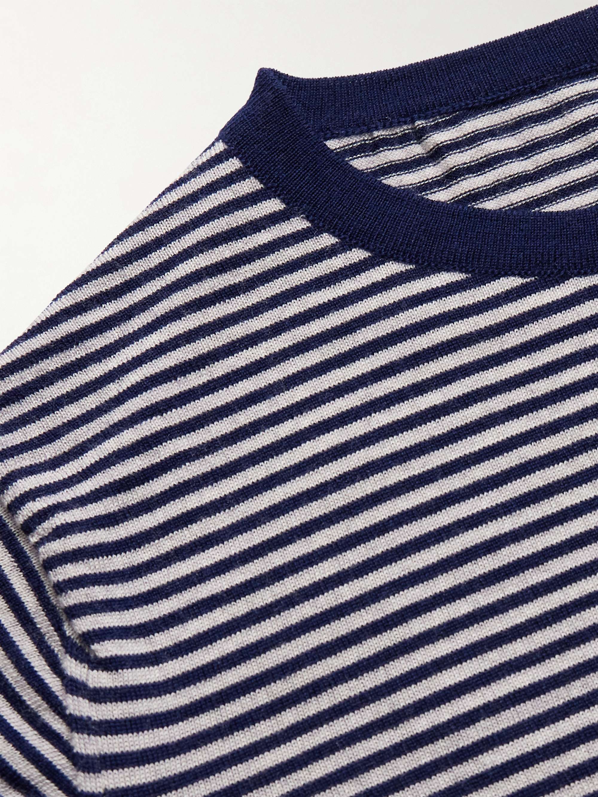KINGSMAN Striped Wool T-Shirt