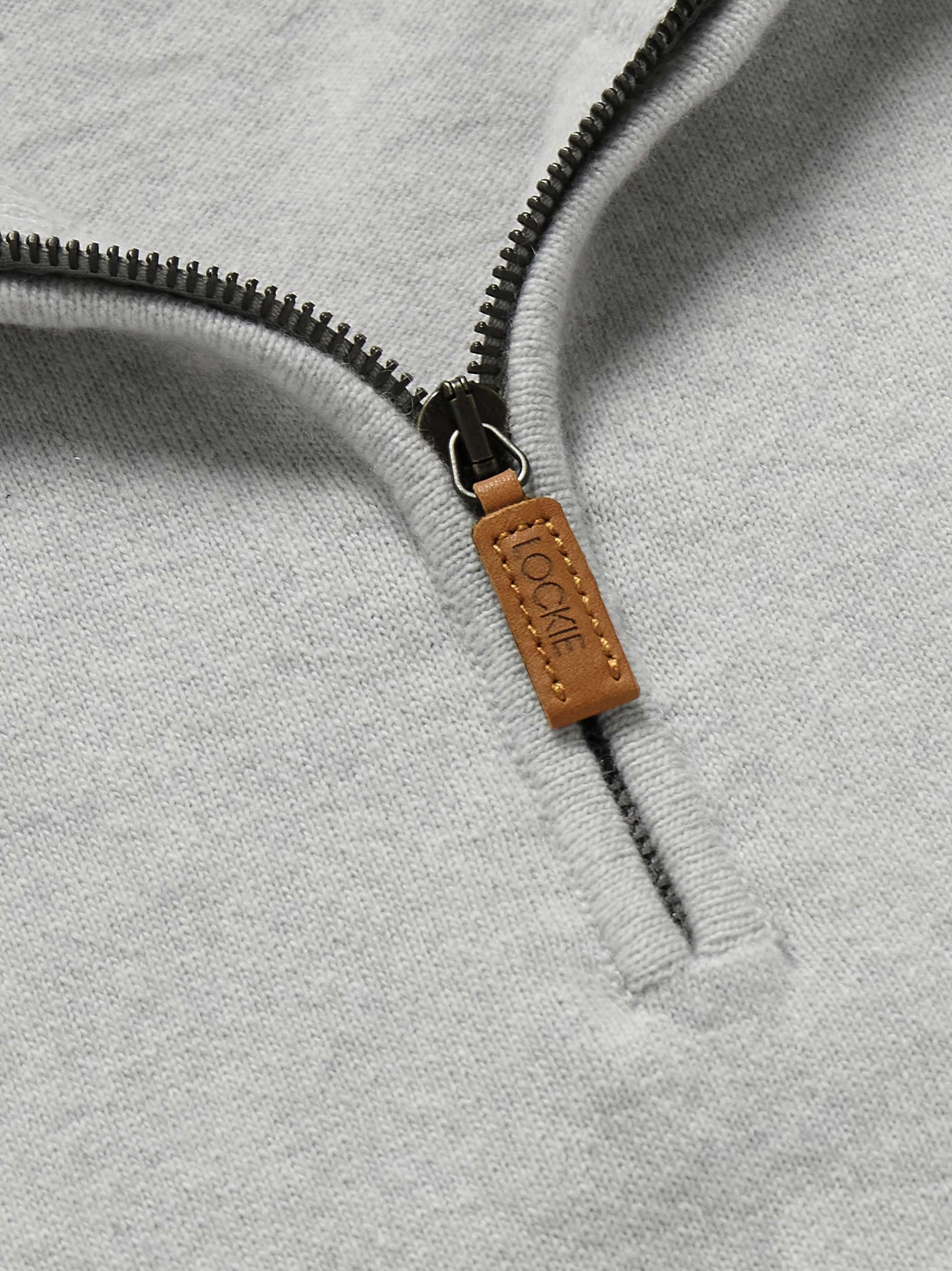 KINGSMAN Wade Merino Wool and Cashmere-Blend Half-Zip Sweater
