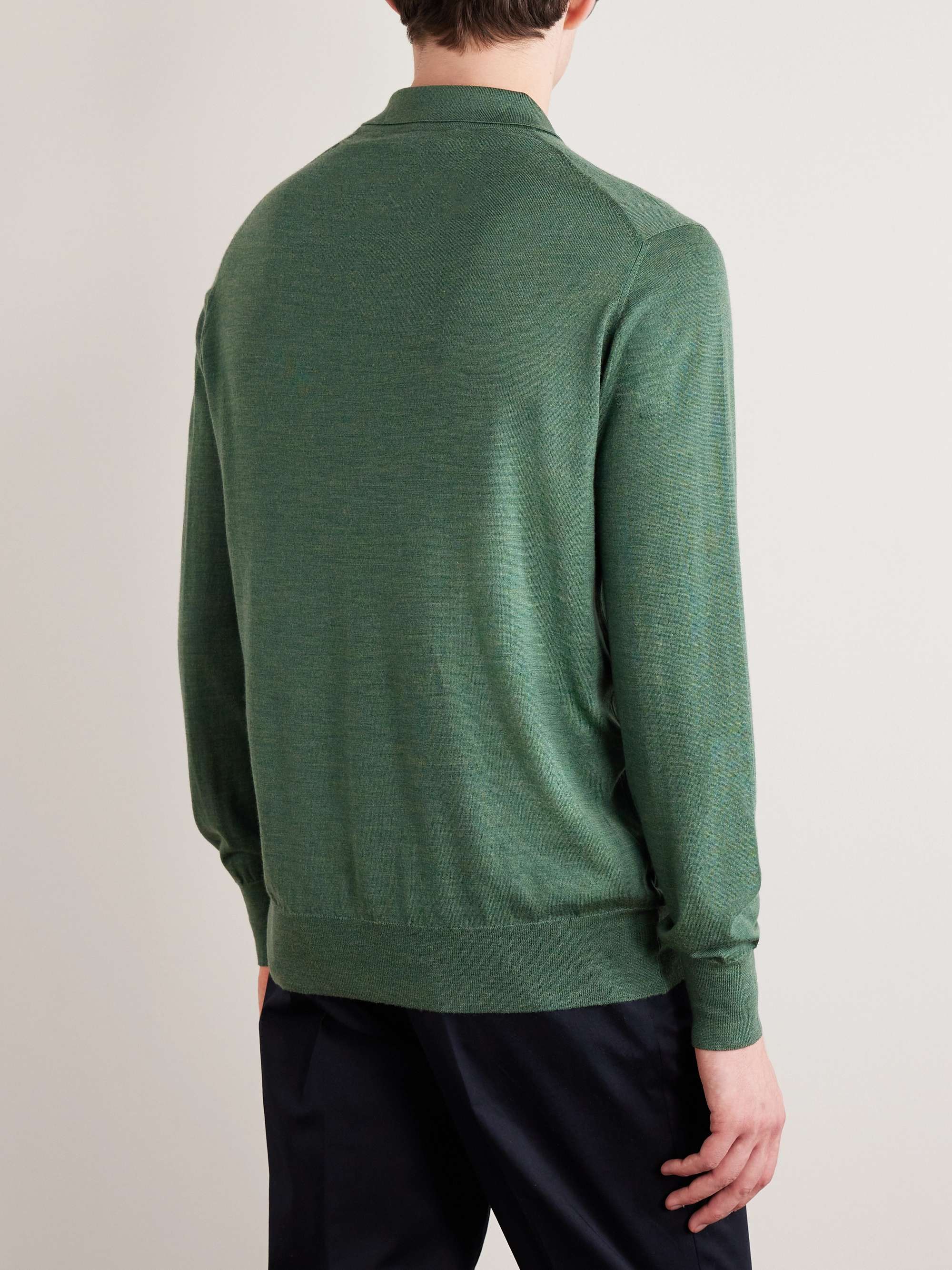 KINGSMAN Virgin Wool Polo Shirt
