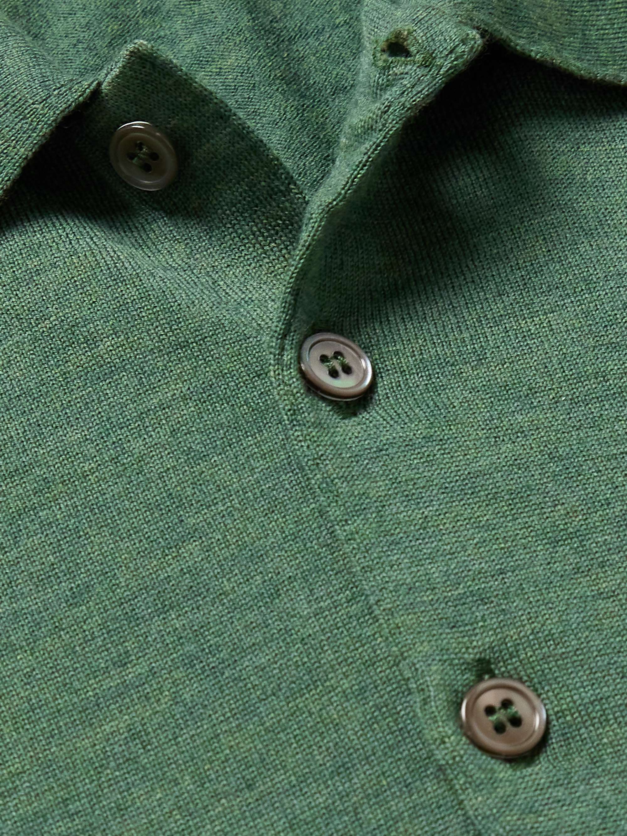 KINGSMAN Virgin Wool Polo Shirt