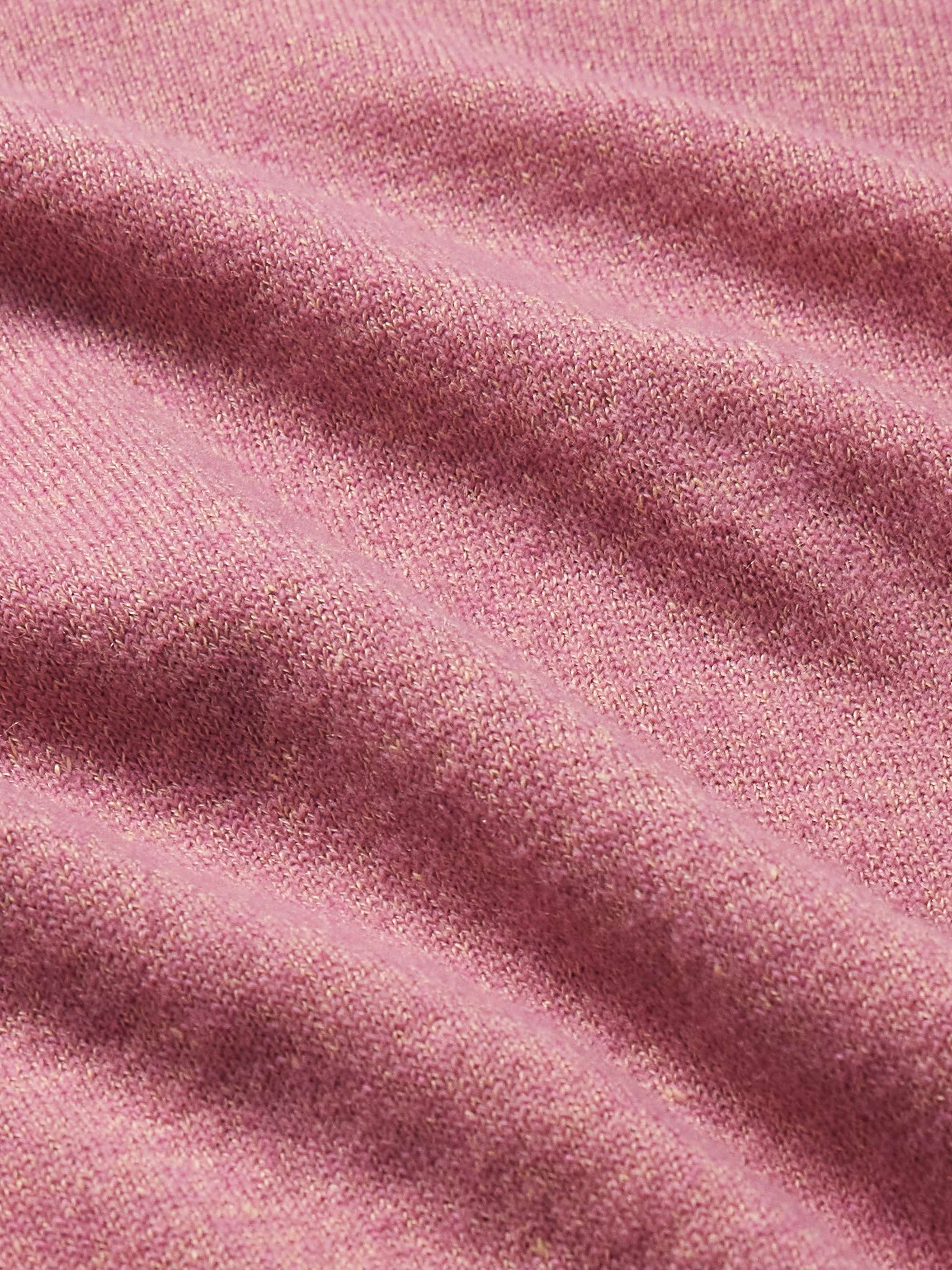 KINGSMAN Cashmere and Linen-Blend Sweater