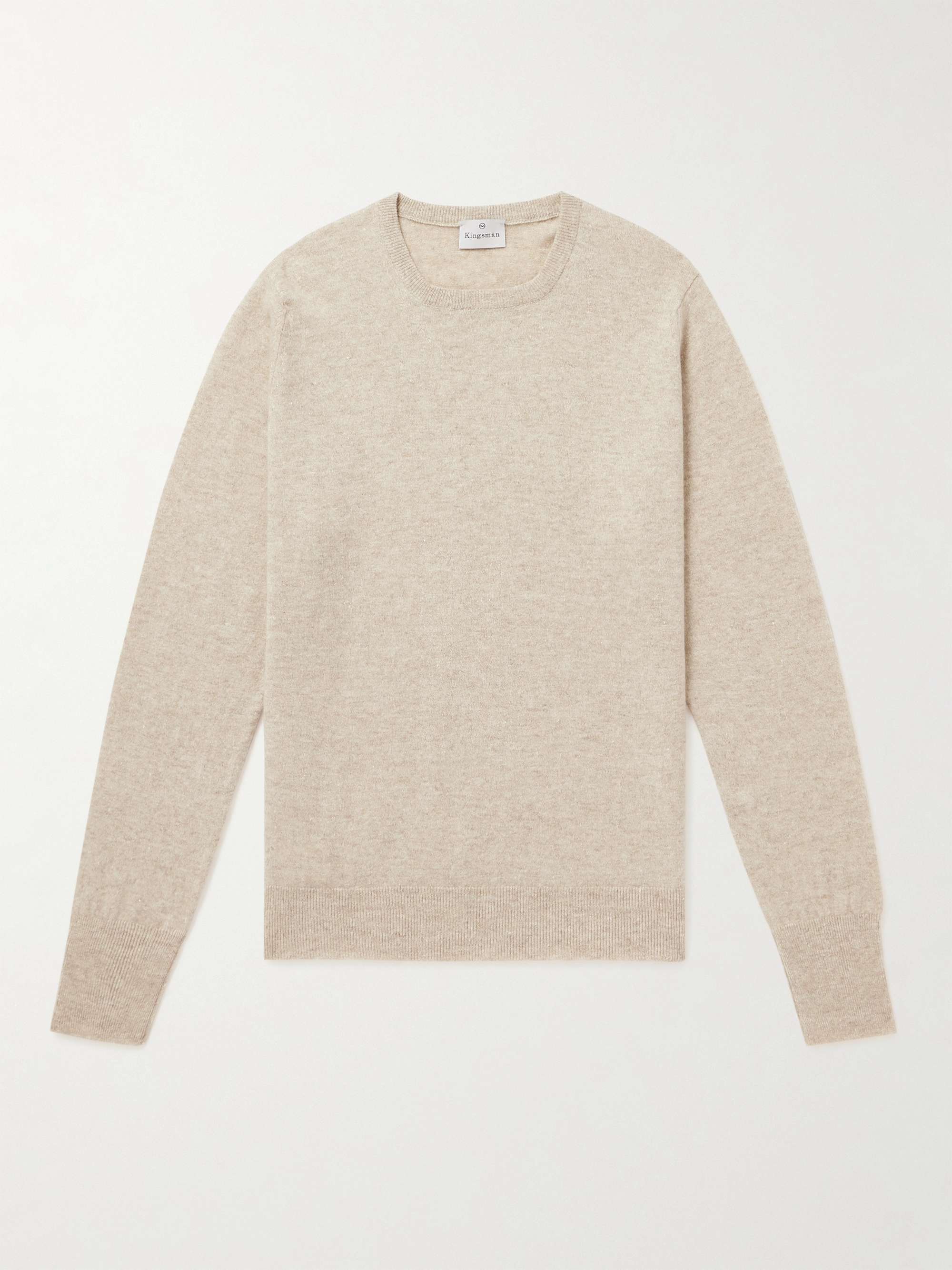 KINGSMAN Cashmere and Linen-Blend Sweater for Men | MR PORTER