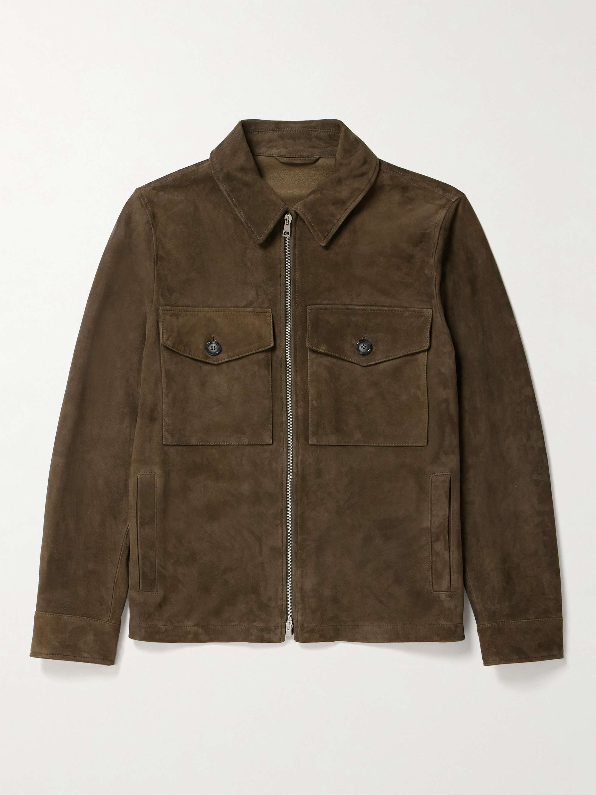 KINGSMAN Slim-Fit Suede Jacket for Men | MR PORTER