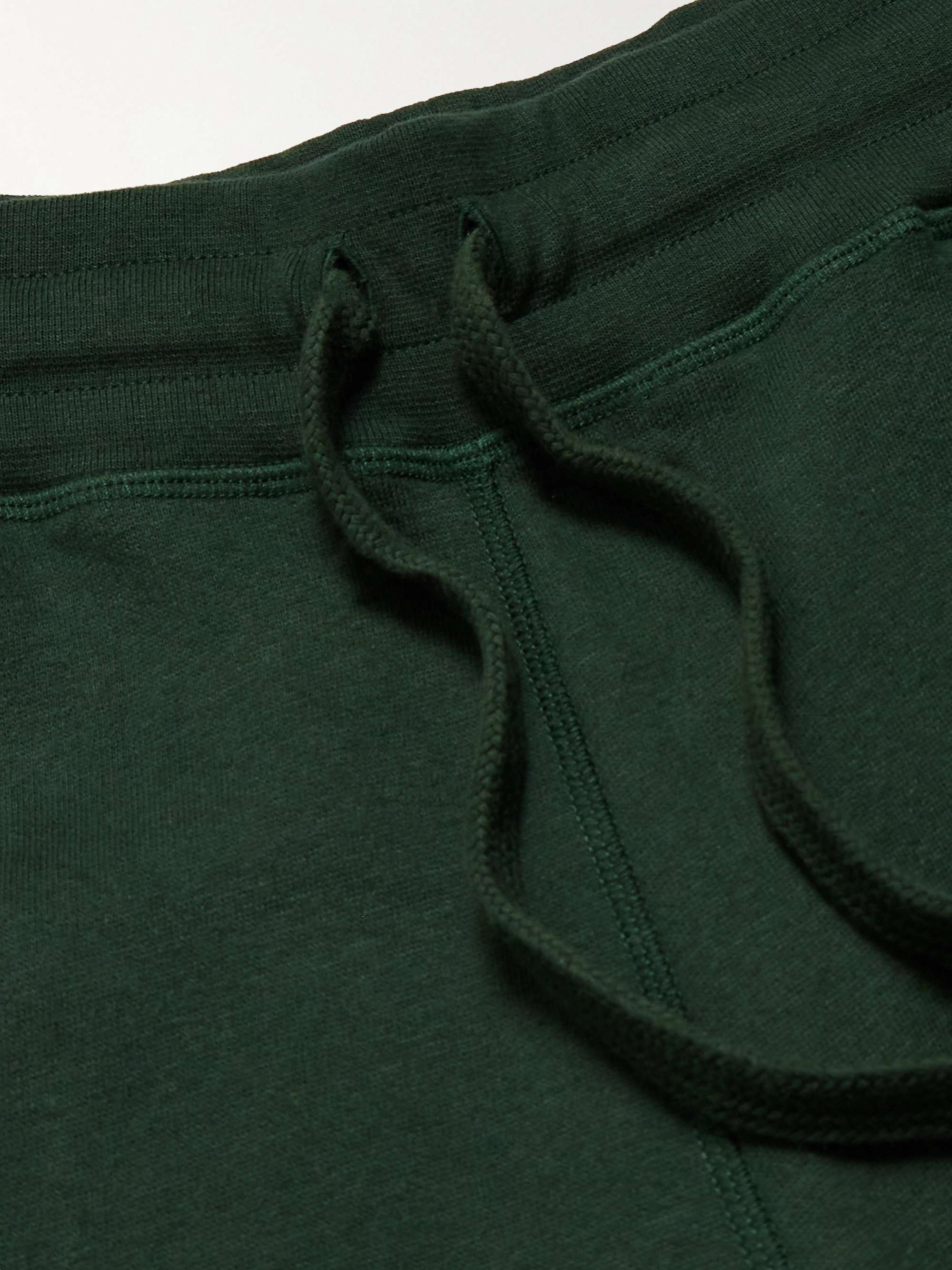KINGSMAN Tapered Cotton and Cashmere-Blend Jersey Sweatpants