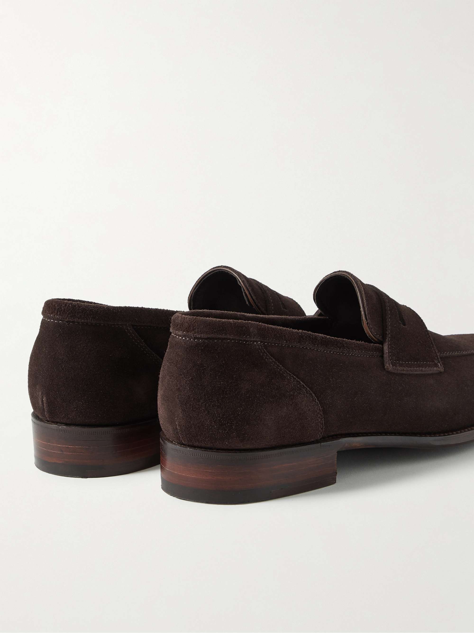 KINGSMAN + George Cleverley Newport Suede Penny Loafers