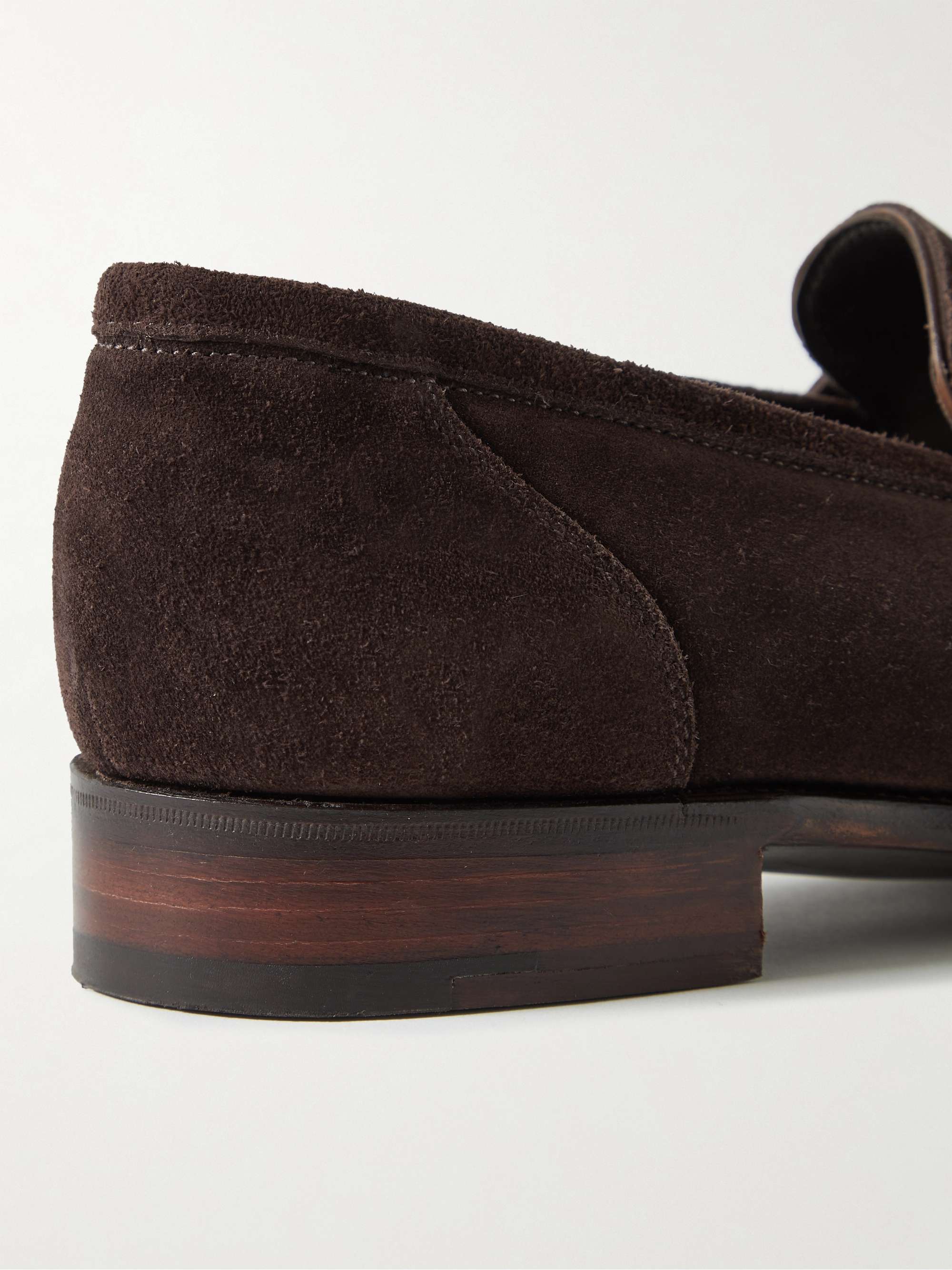 KINGSMAN + George Cleverley Newport Suede Penny Loafers