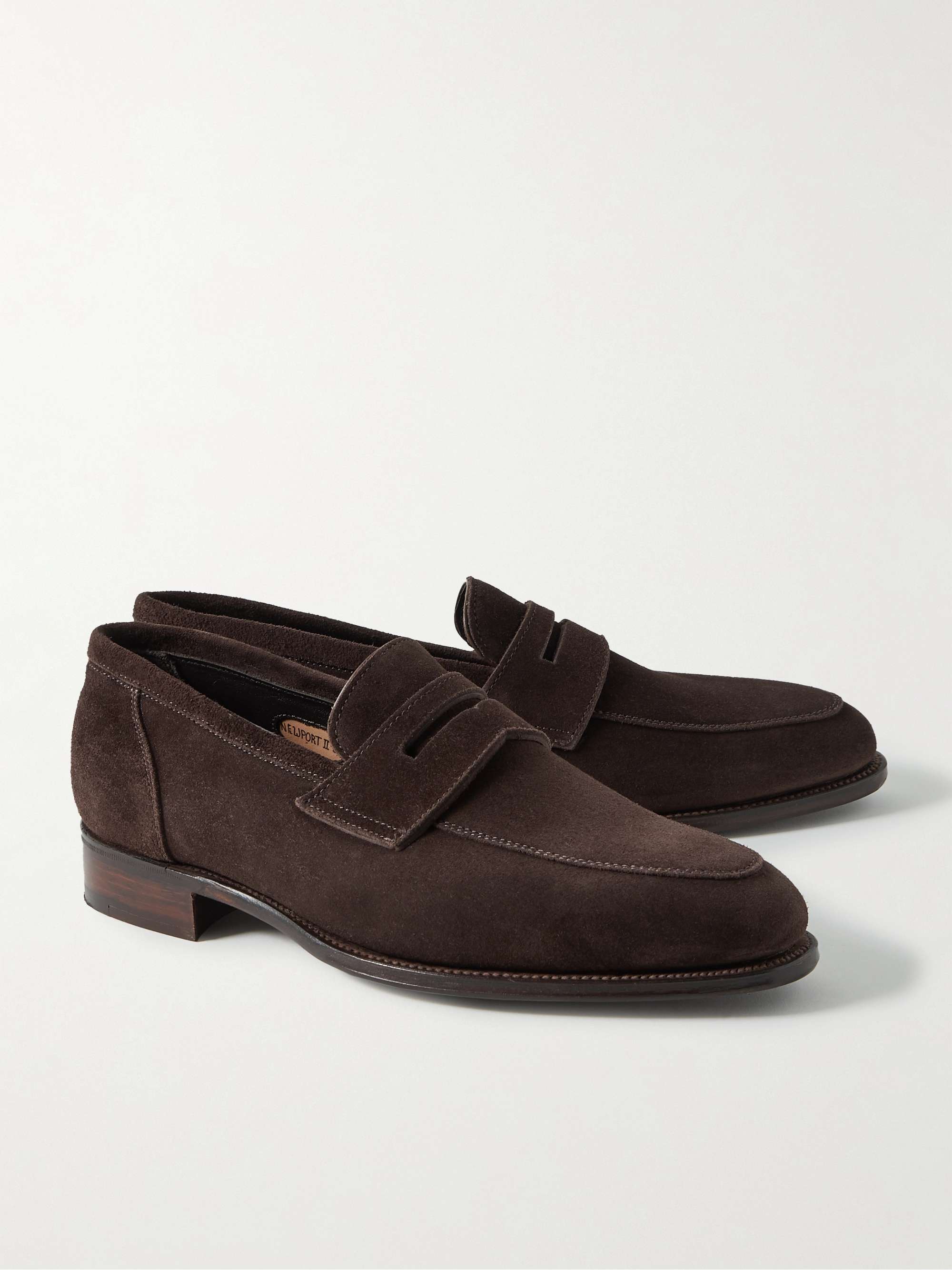KINGSMAN + George Cleverley Newport Suede Penny Loafers
