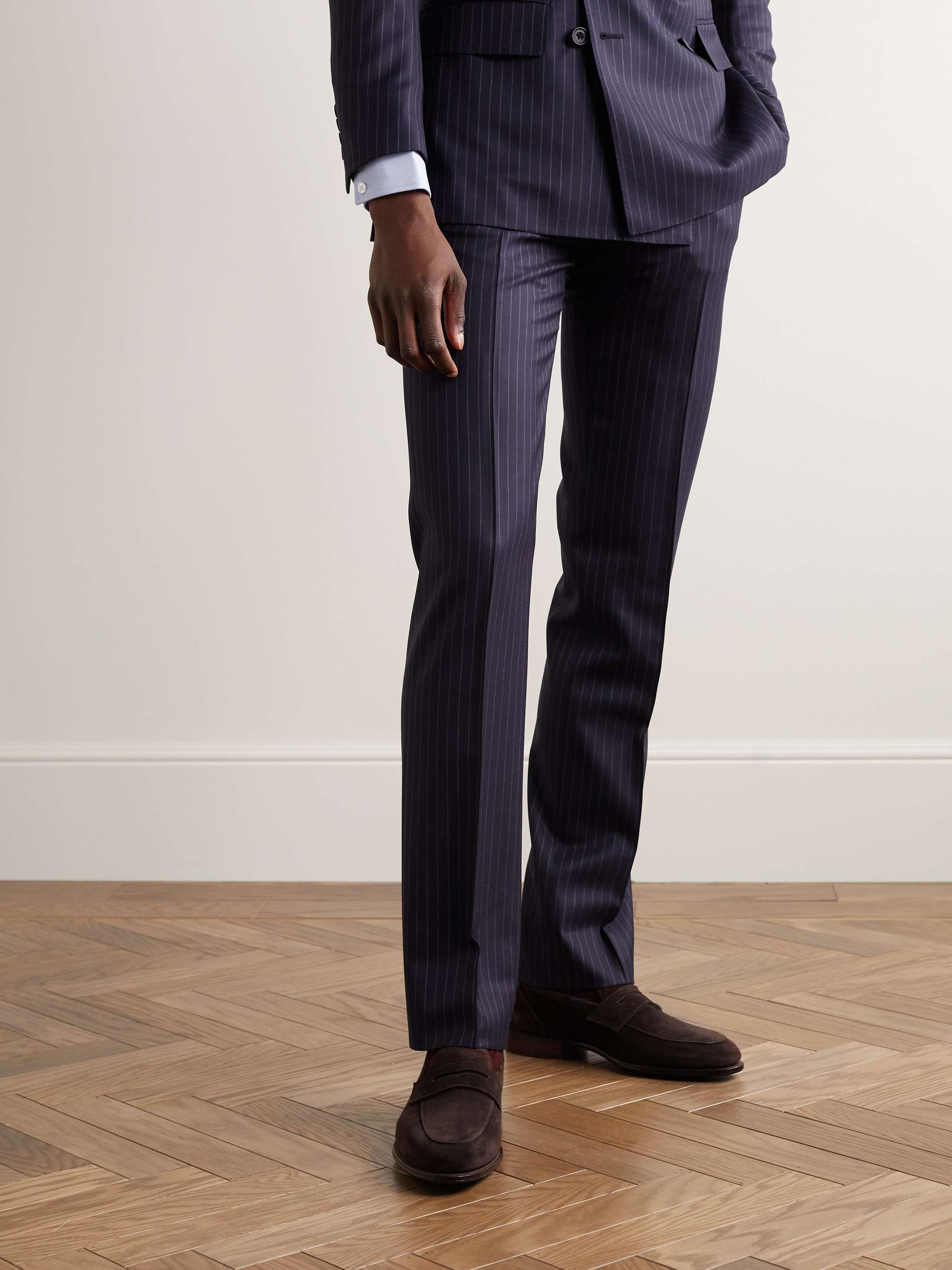 KINGSMAN + George Cleverley Newport Suede Penny Loafers