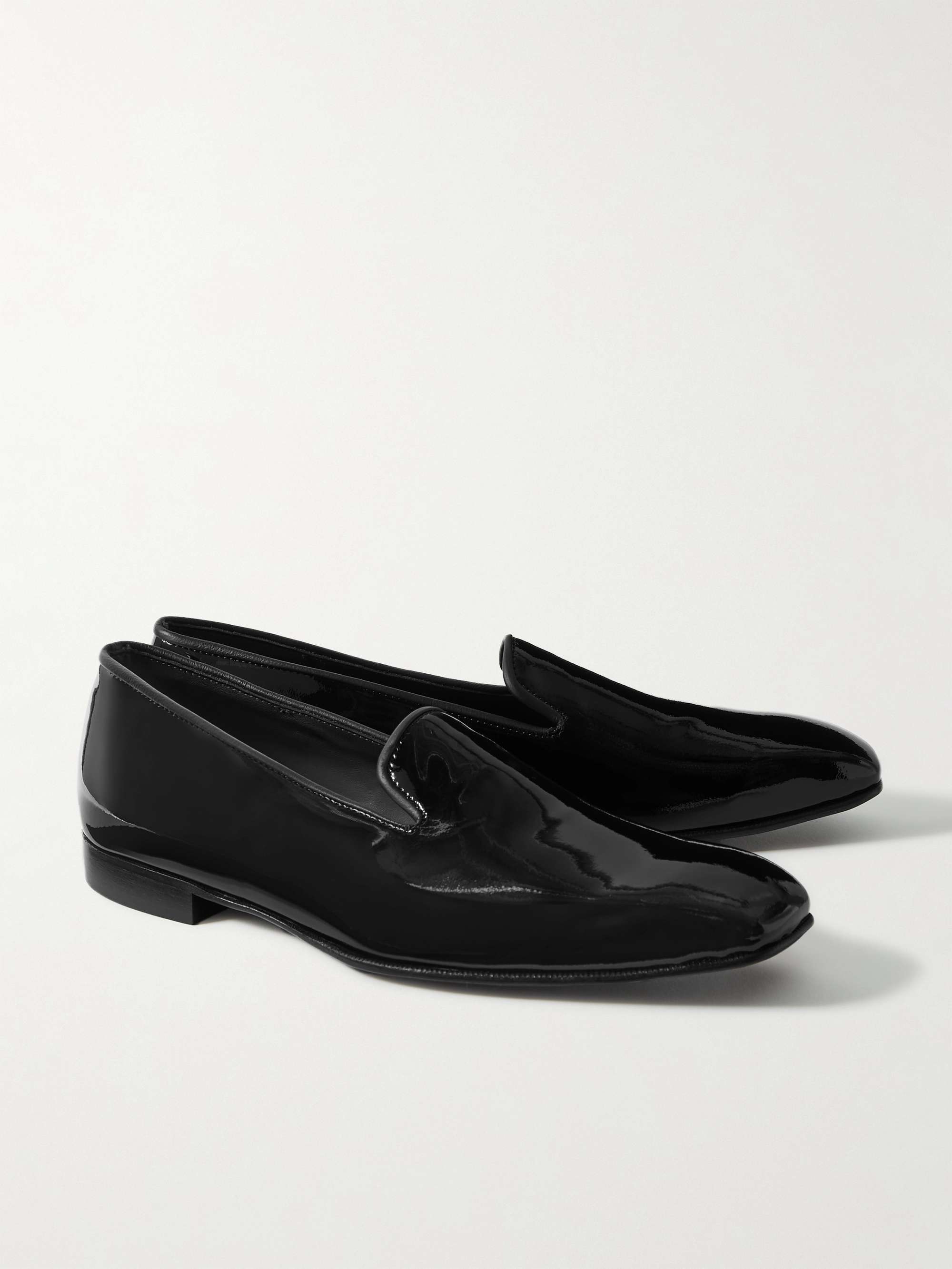 KINGSMAN + George Cleverley Windsor Patent-Leather Loafers