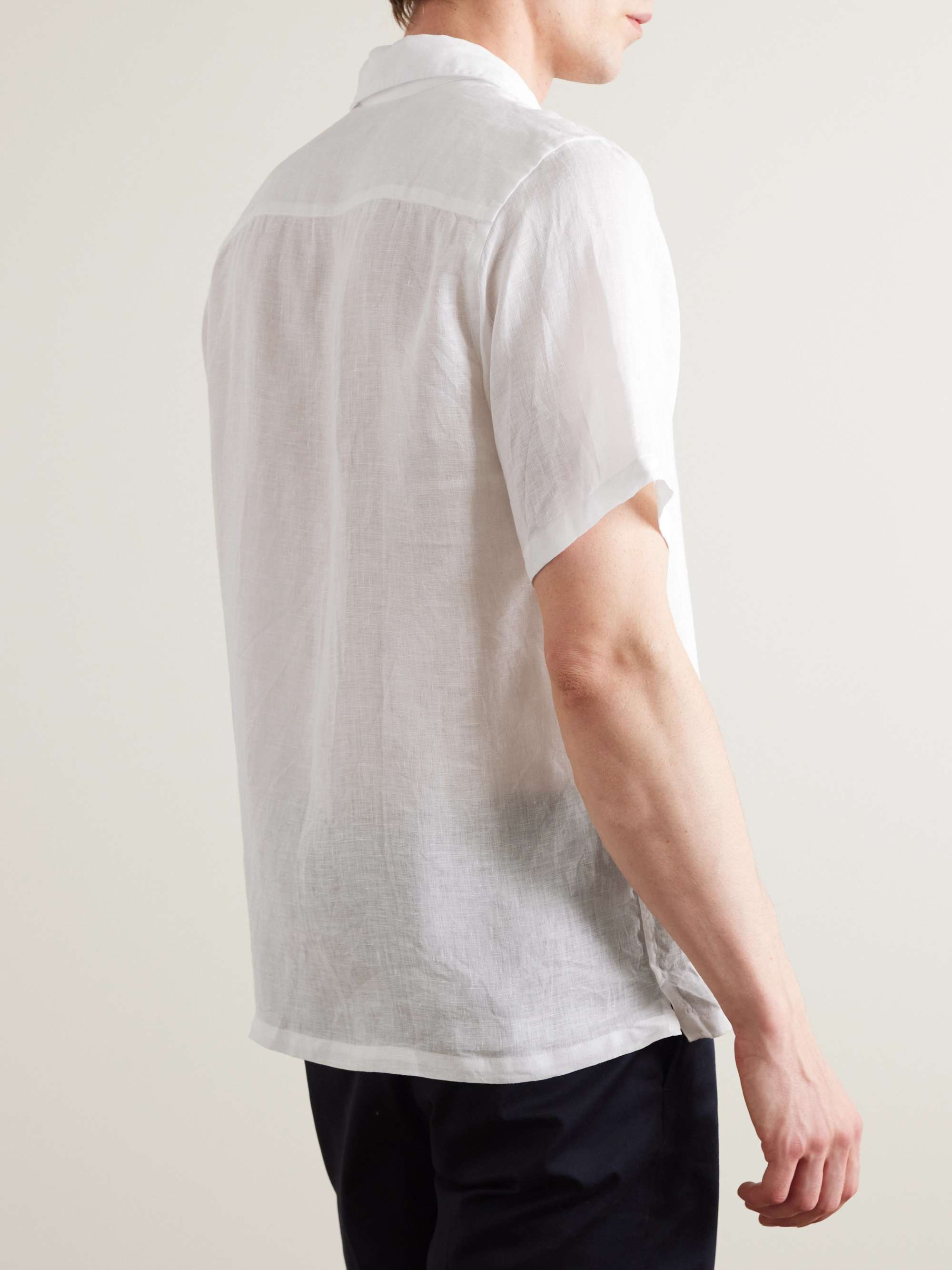 KINGSMAN Camp-Collar Linen Shirt