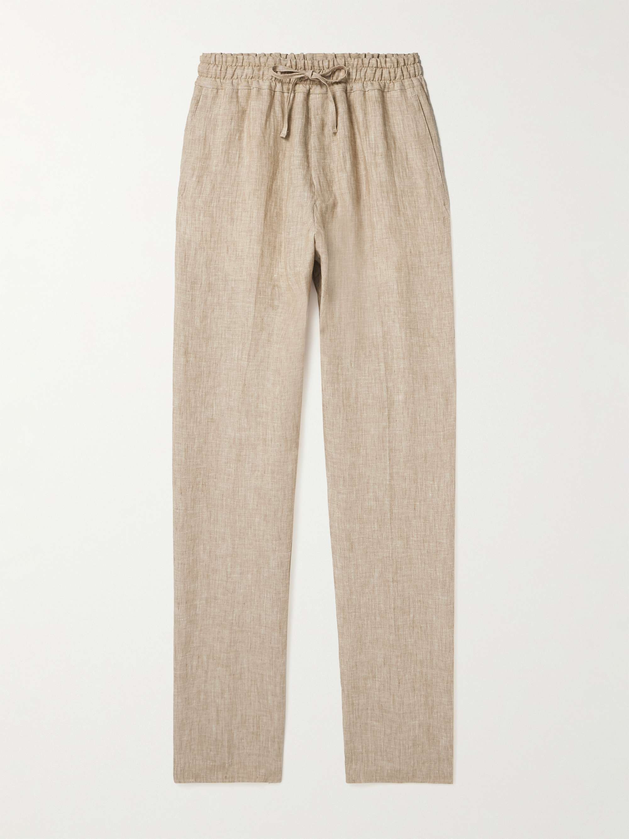 KINGSMAN Tapered Linen Drawstring Trousers for Men | MR PORTER