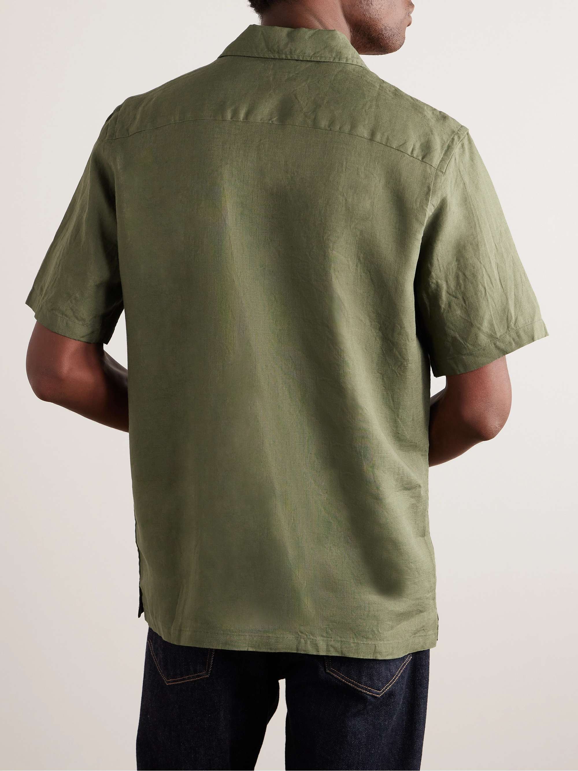 KINGSMAN Camp-Collar Linen Shirt