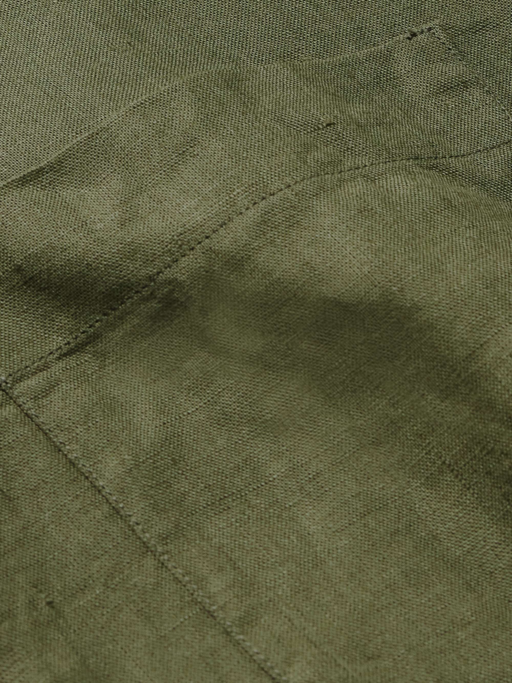 KINGSMAN Camp-Collar Linen Shirt